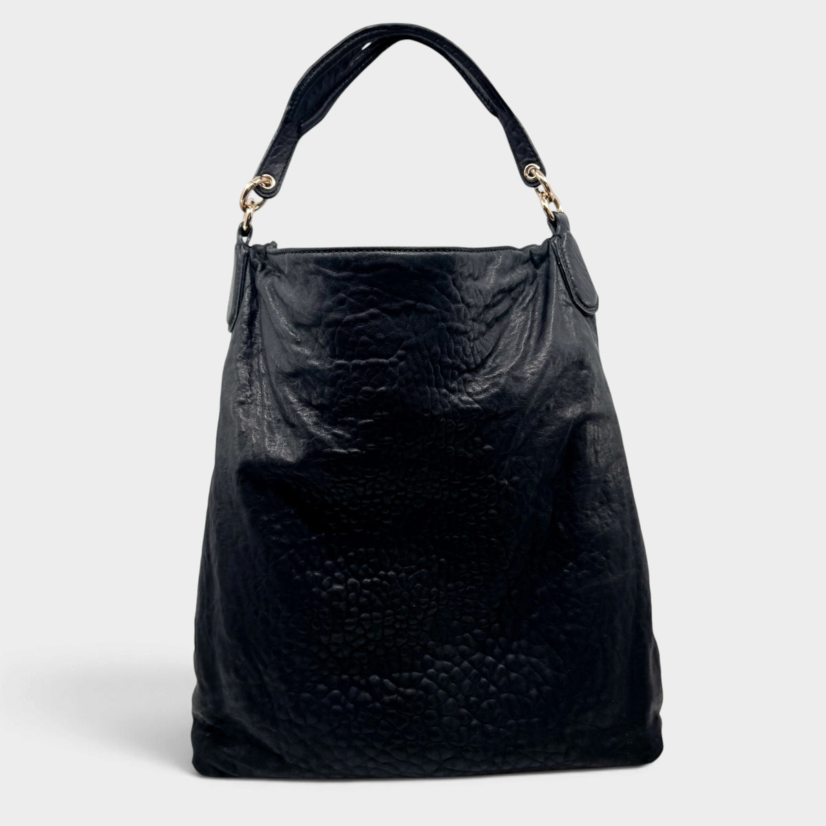 Alexander Wang Darcy Black Pebbled Leather Studded Hobo Bag