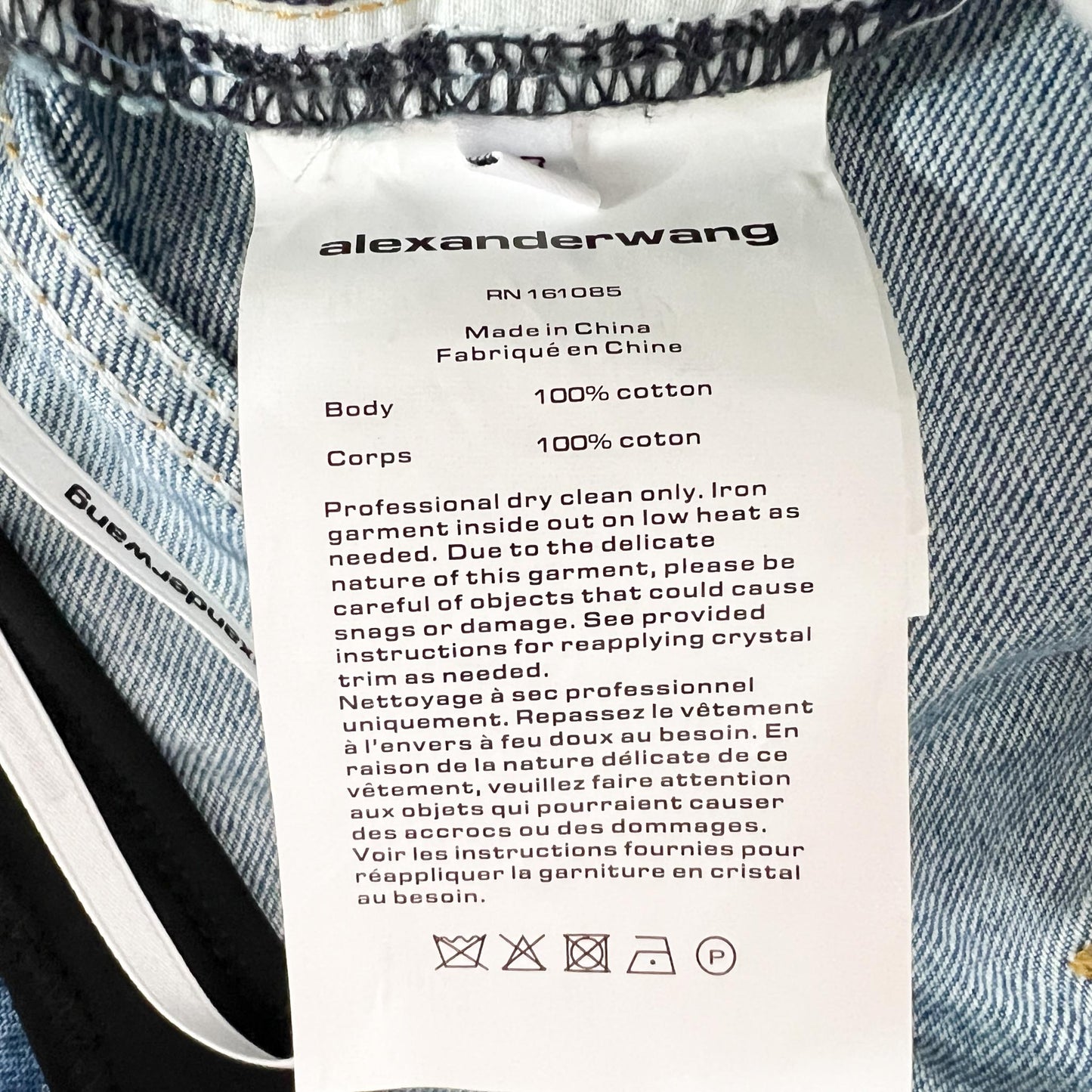 Alexander Wang Vintage Wash Indigo Blue Denim Jeans W27