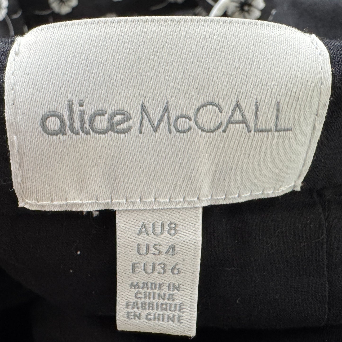 Alice McCall Black & White Floral Izabella Midi Dress AU8 ~ Small