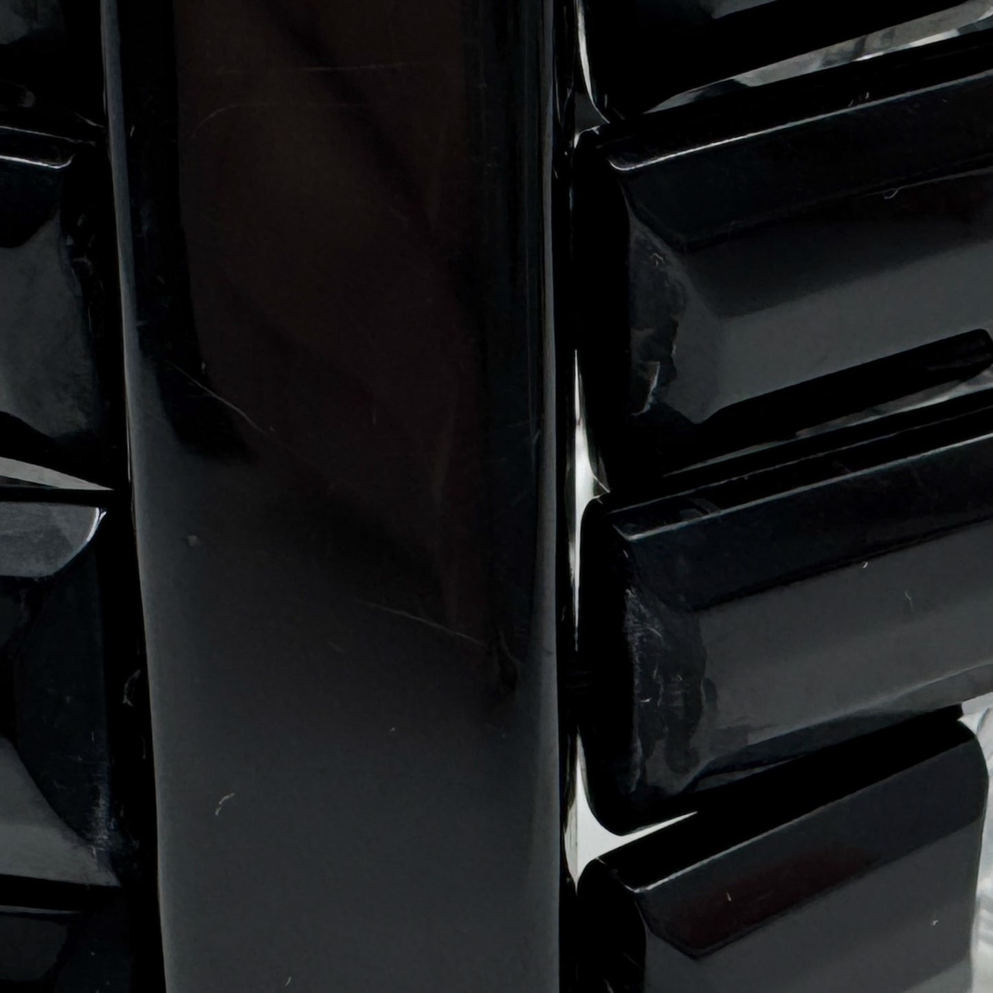 Angela Caputi Italy Clear Black Resin Elasticated Chunky Bracelet