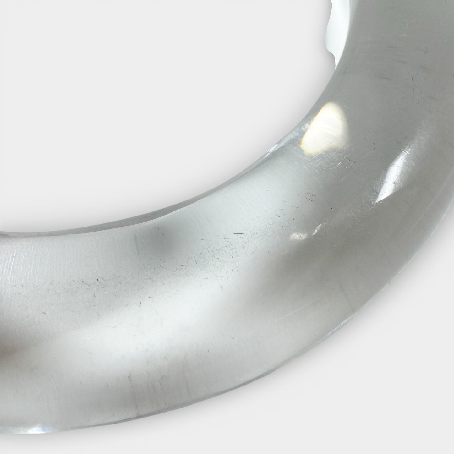 Angela Caputi Italy Clear Resin Bangle Bracelet