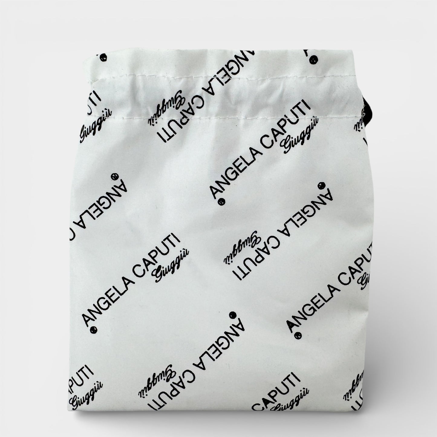 Angela Caputi Italy Clear Silver Flecked Bangle Bracelet