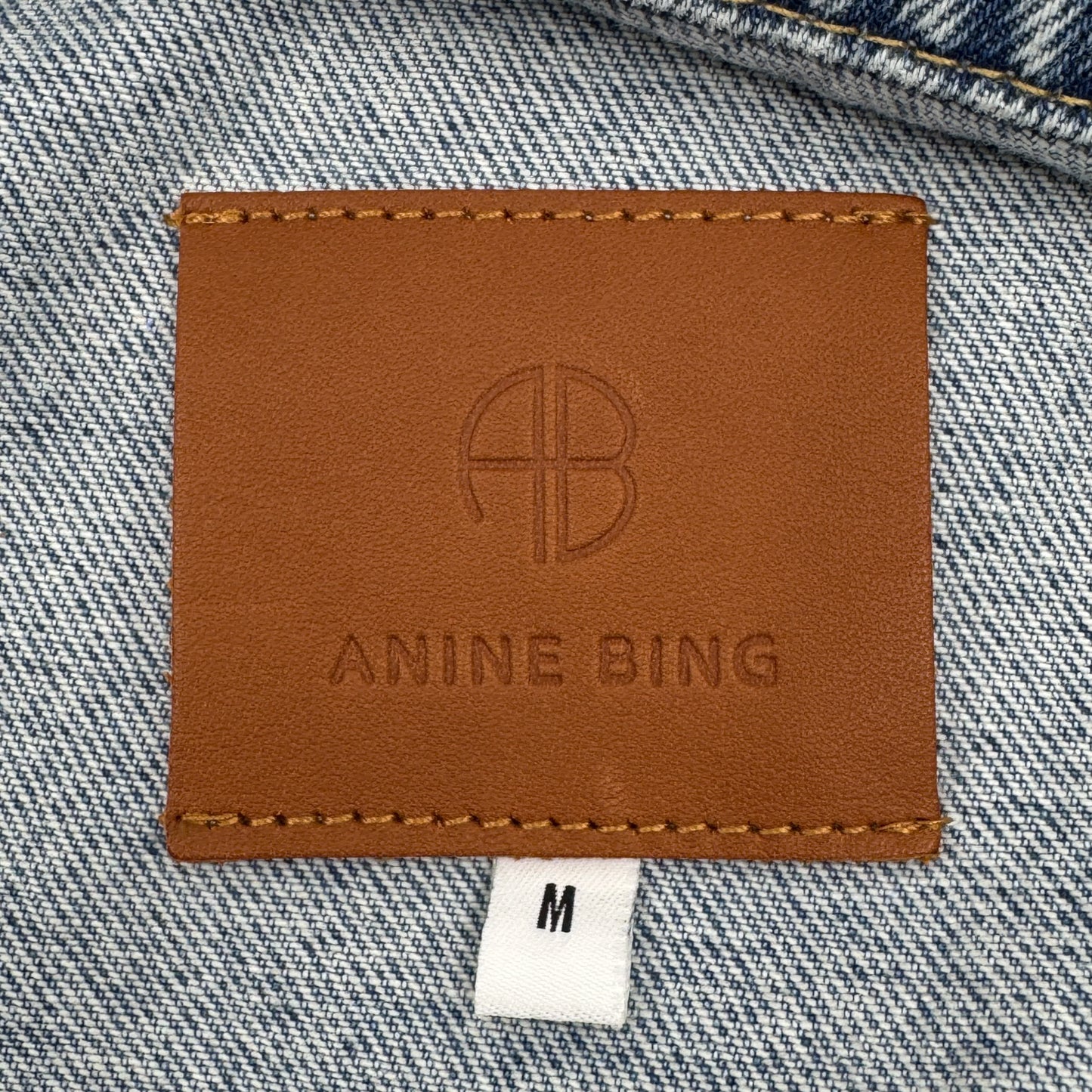 Anine Bing Blue Wash Denim Rory Jacket Medium ~ AU10-12