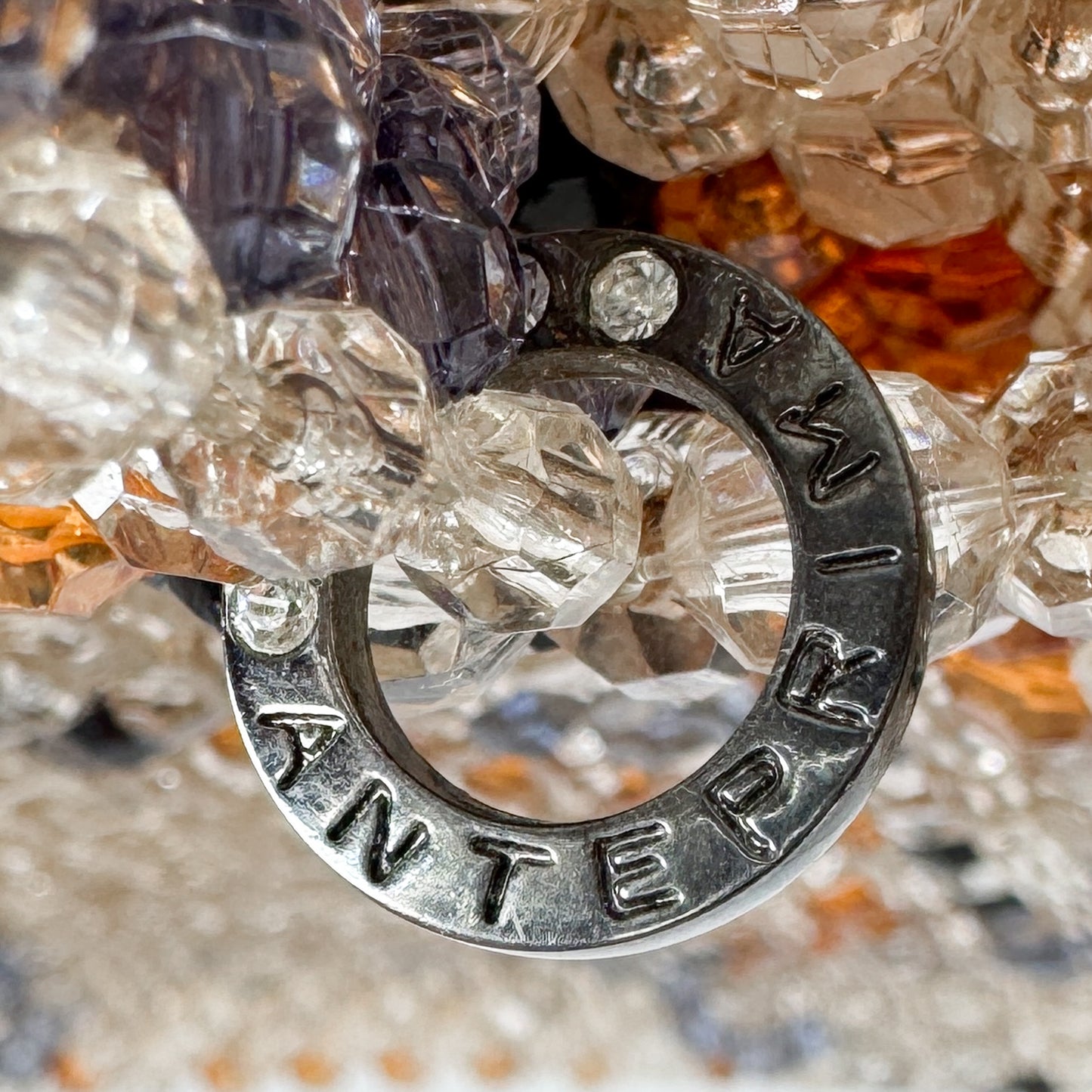 Anteprima Italy Multicoloured Beaded Tote Bag