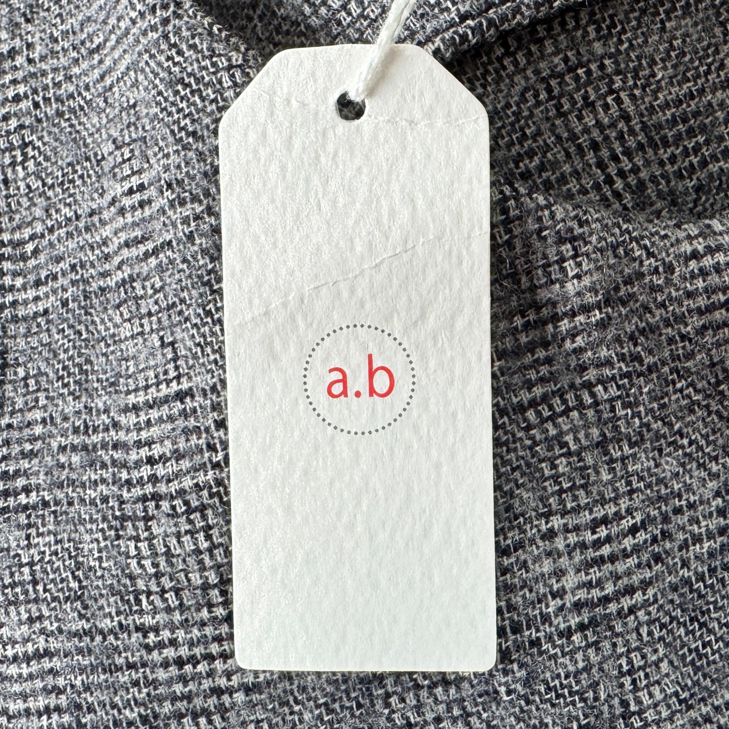 A.B. Apunto Prince of Wales 100% Virgin Wool Dropped Waist Dress M ~ AU10-12 [NEW]