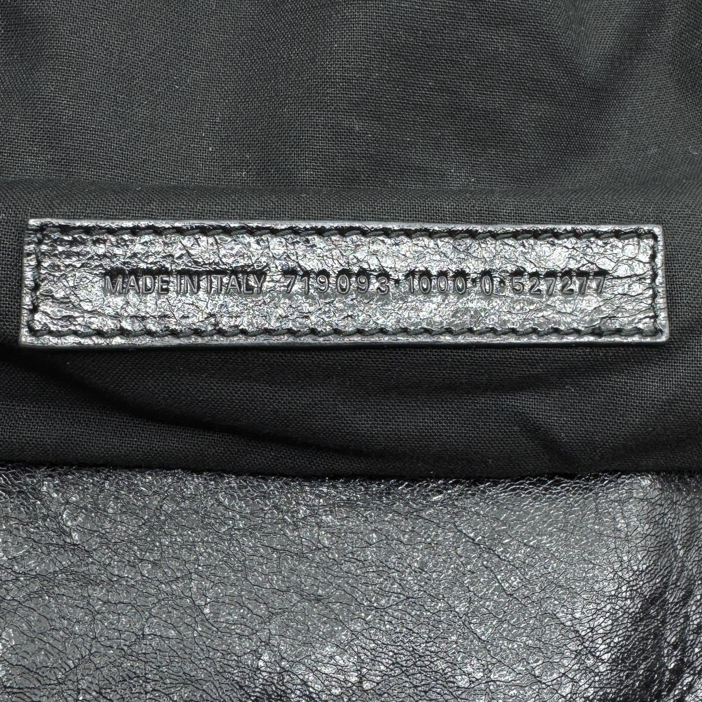 Balenciaga Black Arena Leather Le Cagole Messenger Crossbody Bag