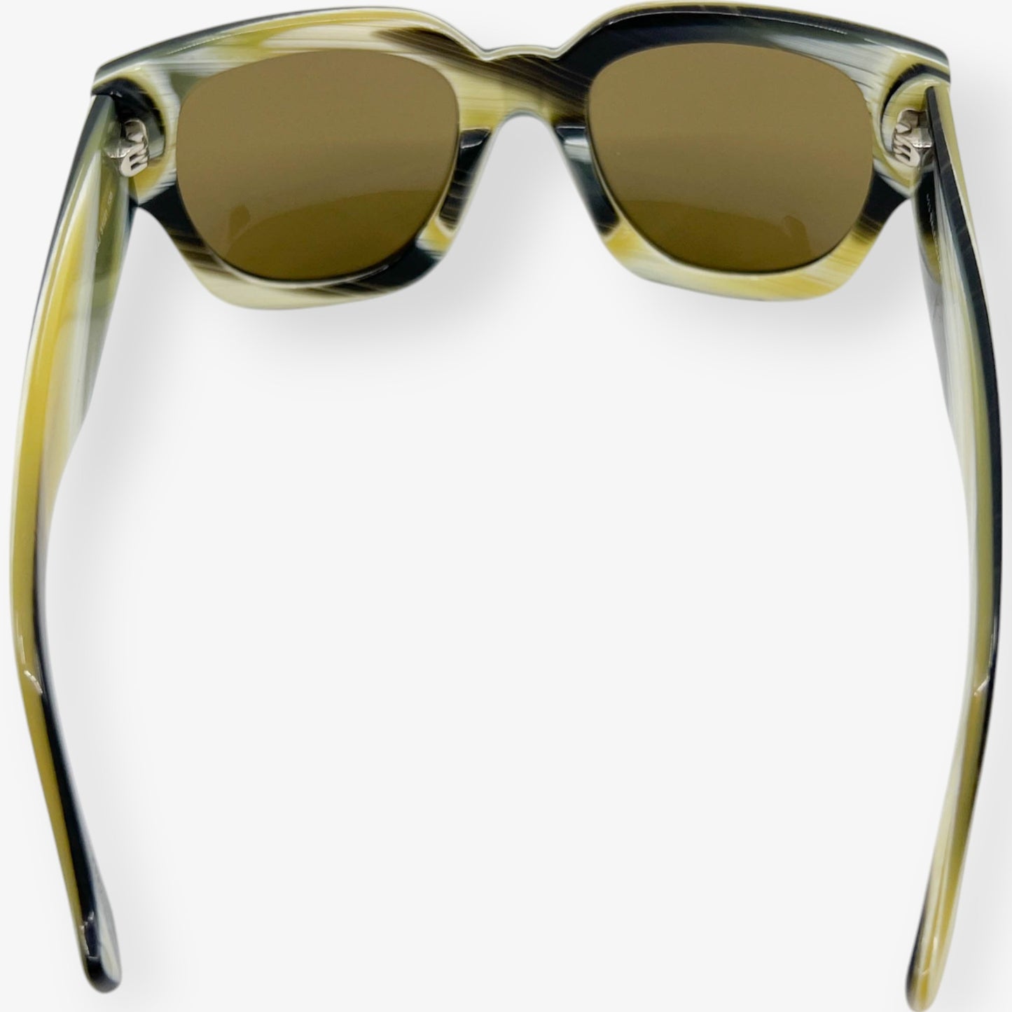 Balenciaga Horn Effect Green & Yellow Sunglasses #BA0011