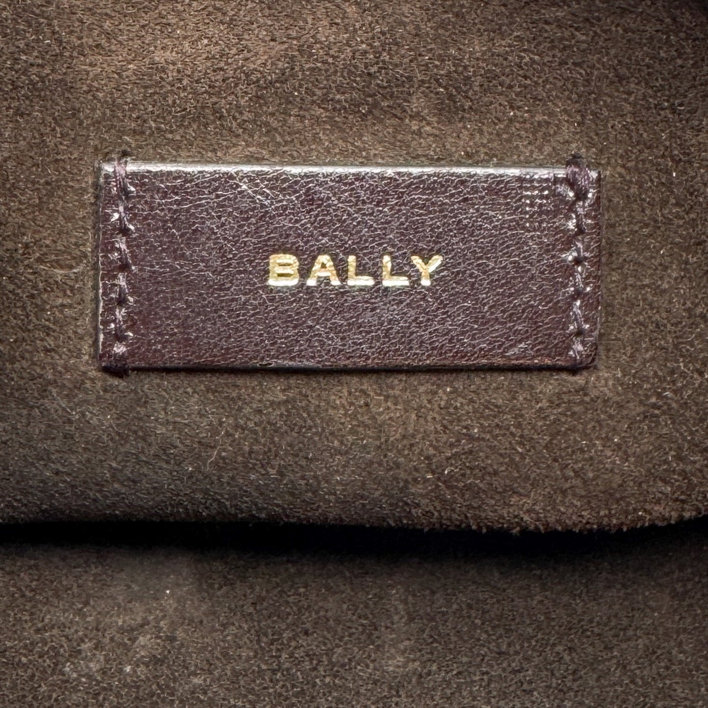 Bally Dark Burgundy Brown Leather Beckett Sac Tote Bag
