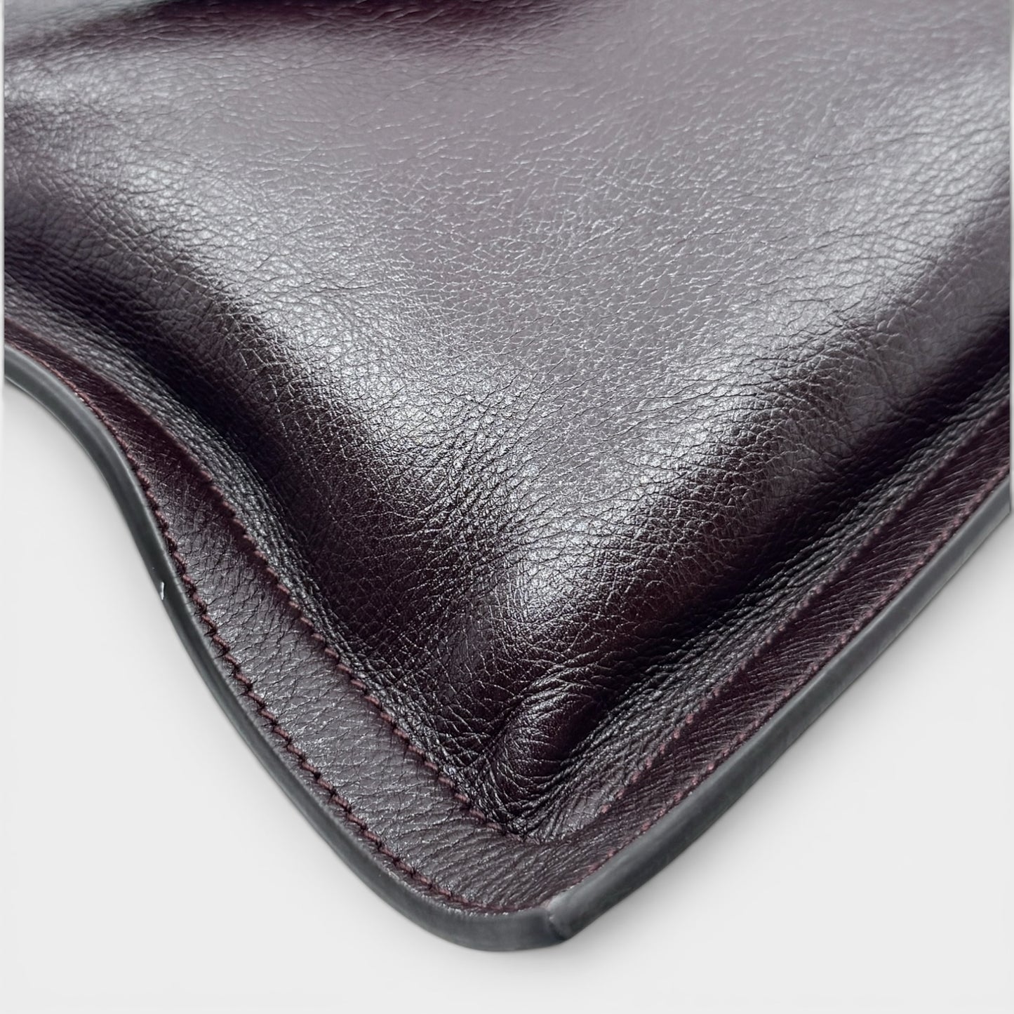 Bally Dark Burgundy Brown Leather Beckett Sac Tote Bag