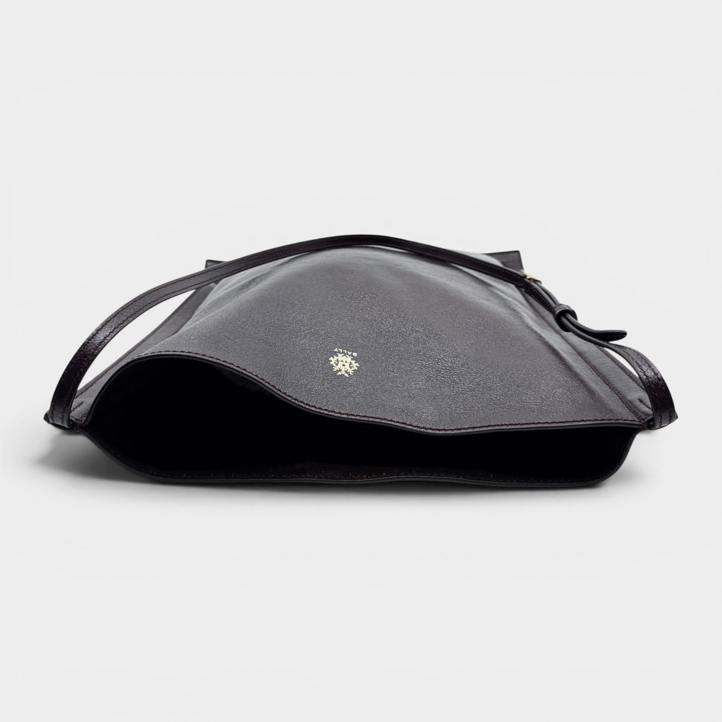 Bally Dark Burgundy Brown Leather Beckett Sac Tote Bag