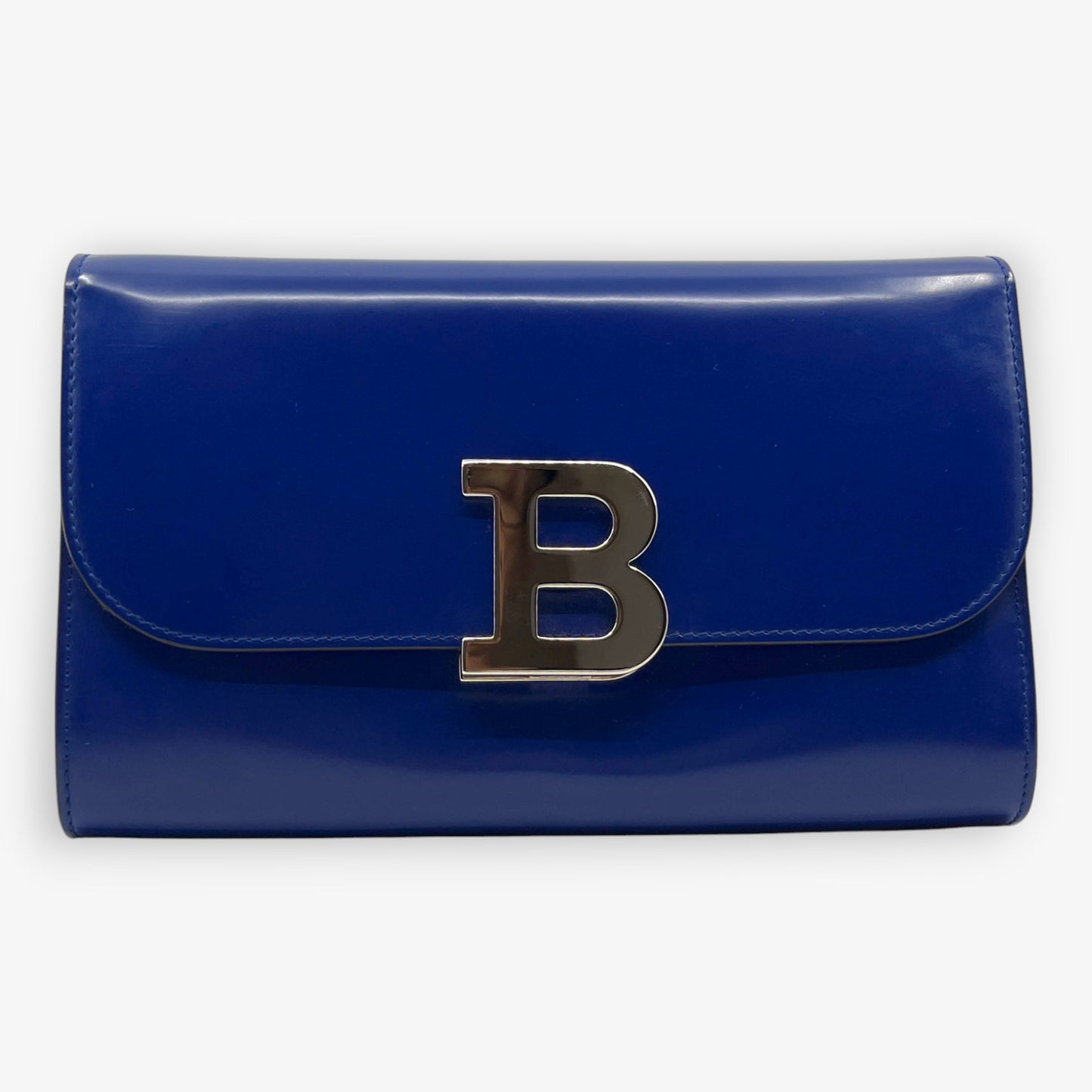 Bally Cobalt Blue Smooth Calf Leather Clutch & Shoulder Bag