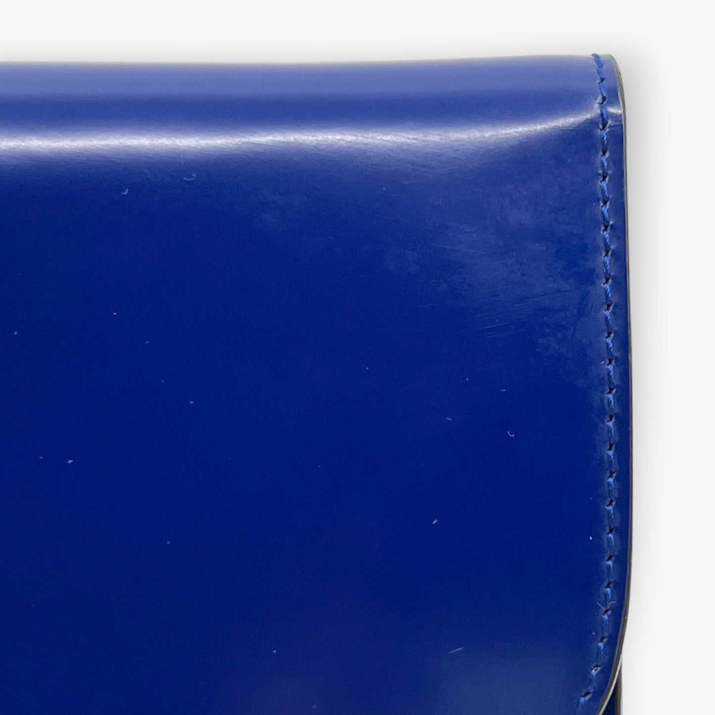 Bally Cobalt Blue Smooth Calf Leather Clutch & Shoulder Bag