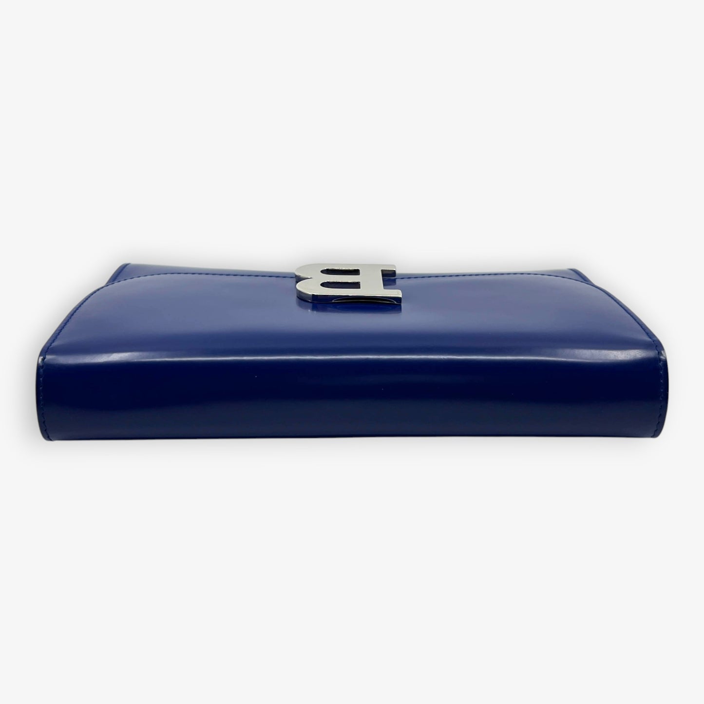 Bally Cobalt Blue Smooth Calf Leather Clutch & Shoulder Bag