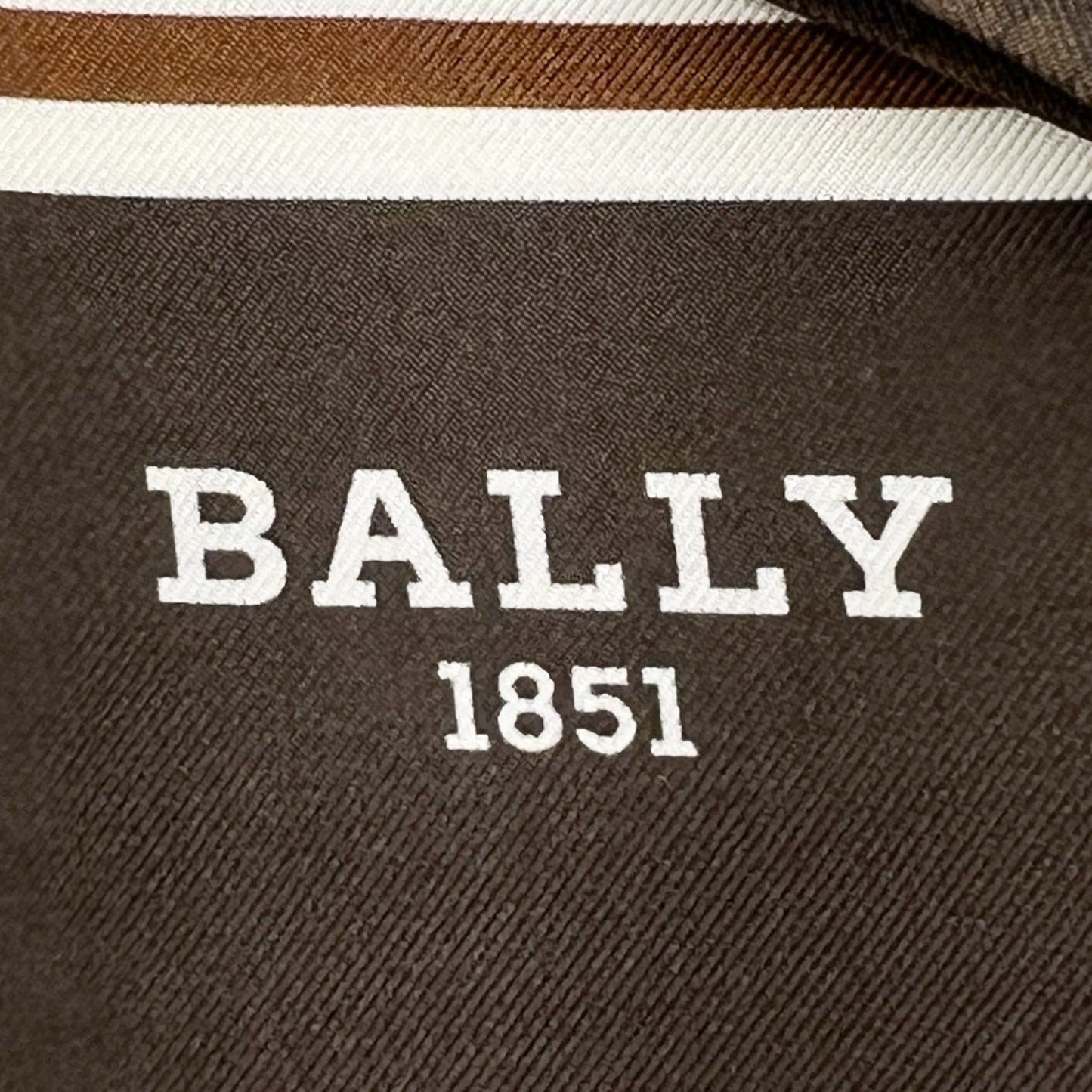 Bally 100% Silk Brown Bandeau Scarf & Belt