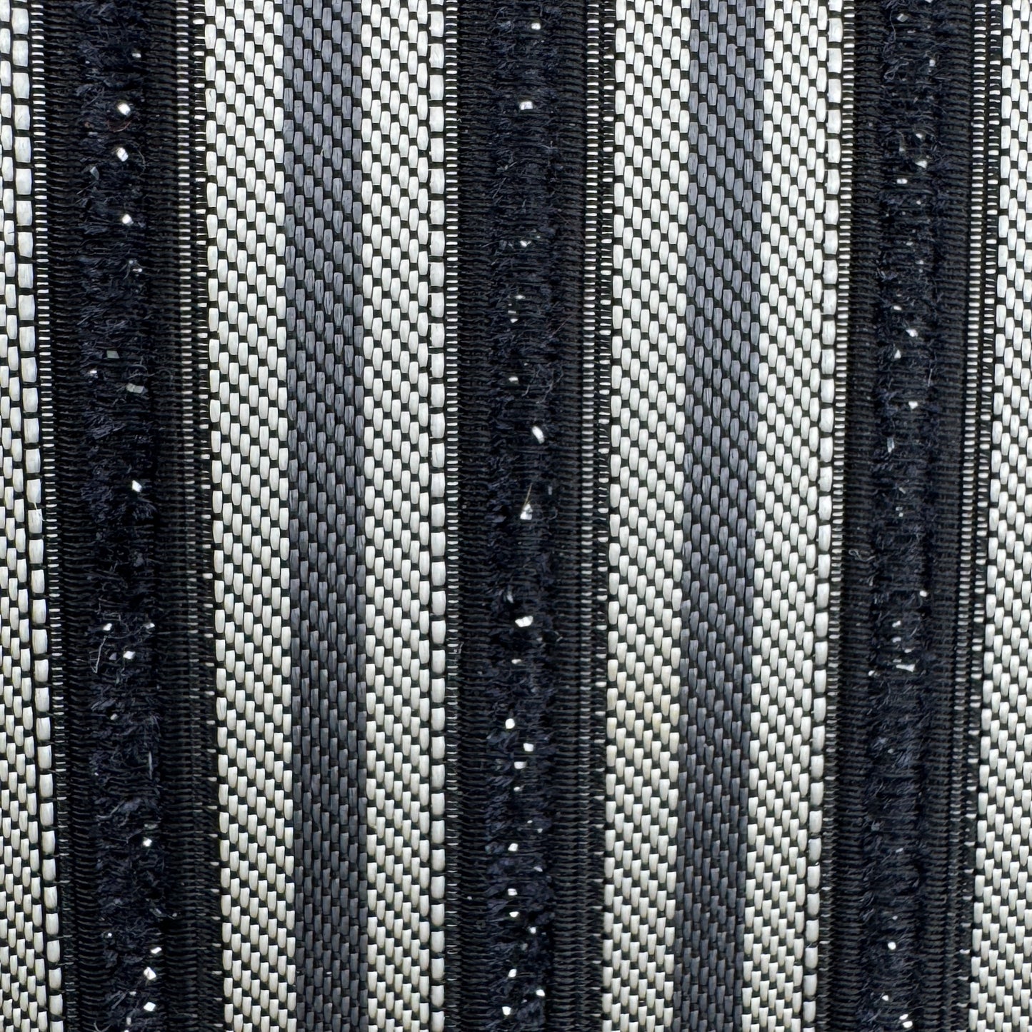 Bally Vintage Black Grey Metallic Stripe Shoulder Bag