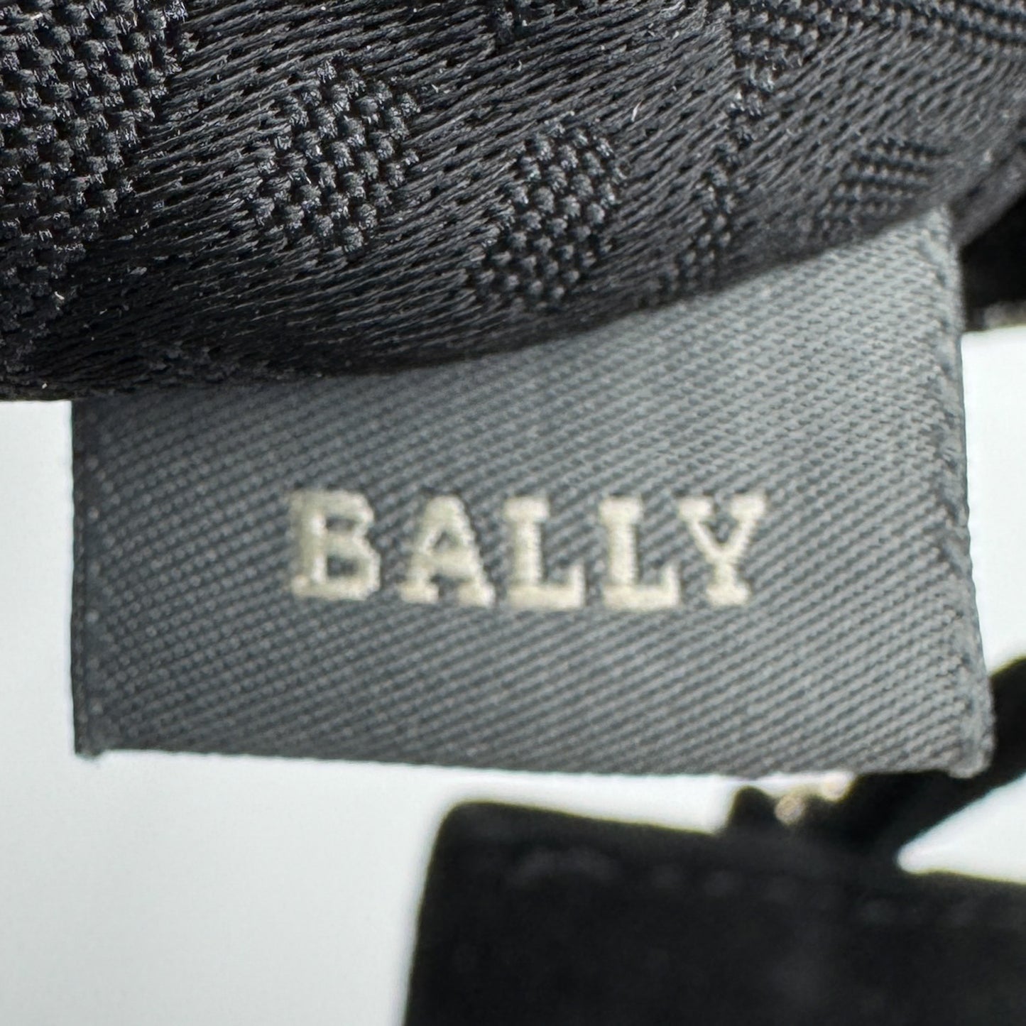 Bally Vintage Black Grey Metallic Stripe Shoulder Bag