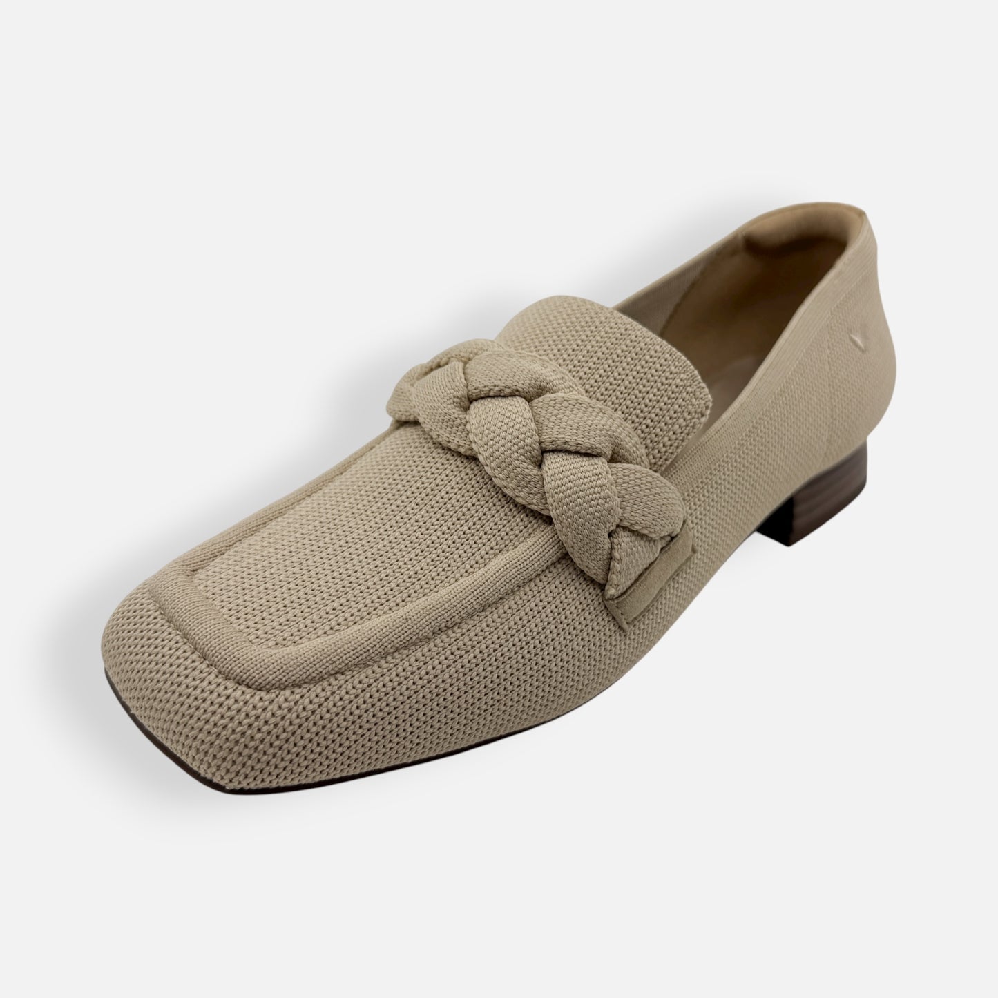 Vivaia Beige Caitlin Square-Toe Knot Loafers EU40.5 ~ AU9.5