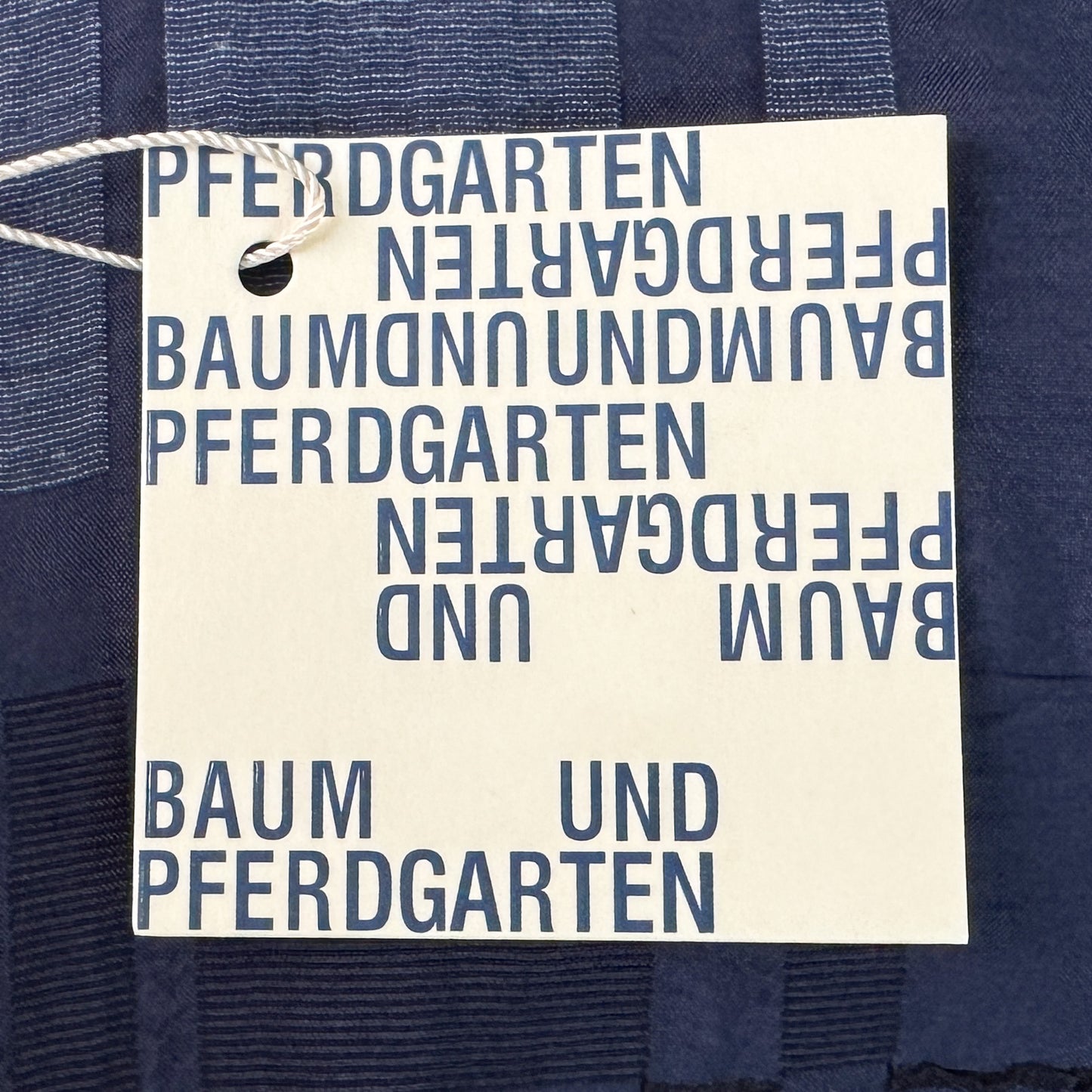Baum & Pferdgarten Navy Jacquard Drisha Duster Coat AU10-12 ~ Medium