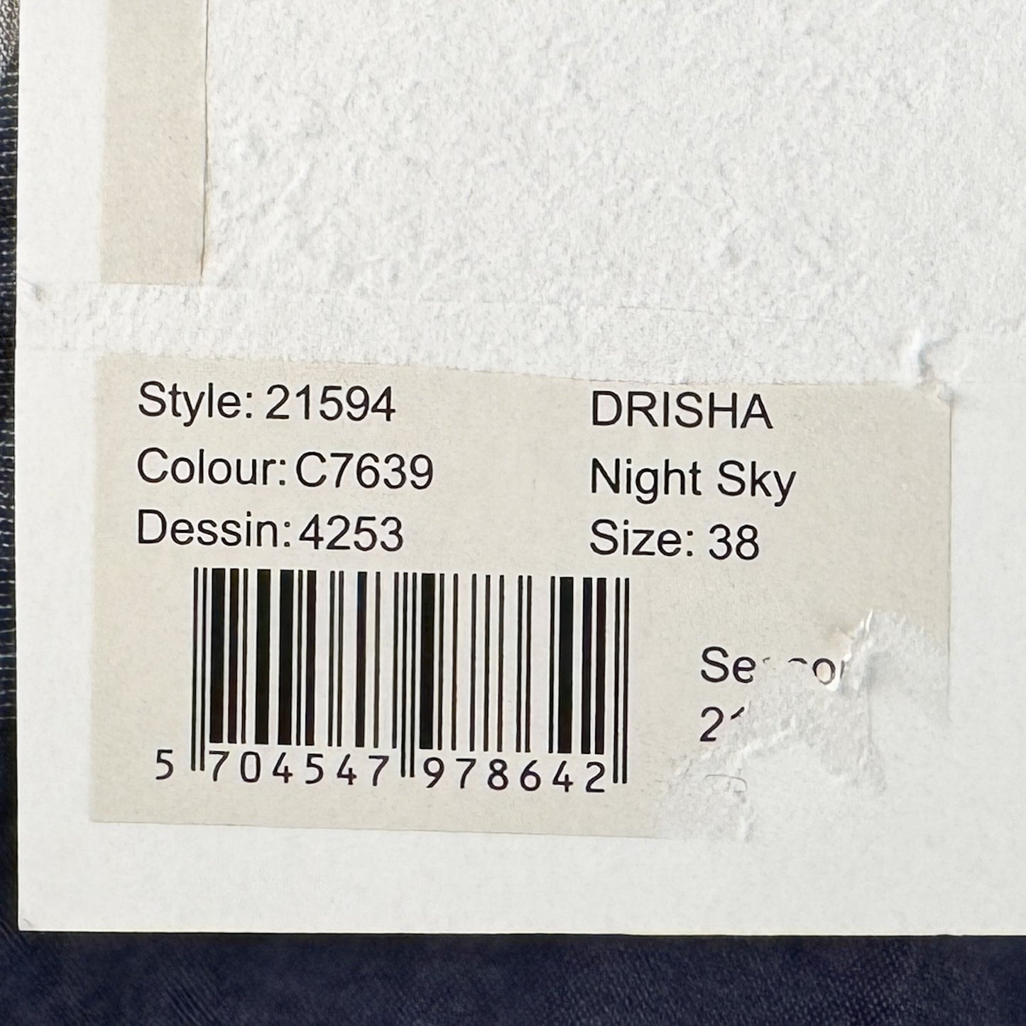 Baum & Pferdgarten Blue 'Drisha' Jacquard Duster Coat EU38 ~ AU10-12 ~ M [NEW]