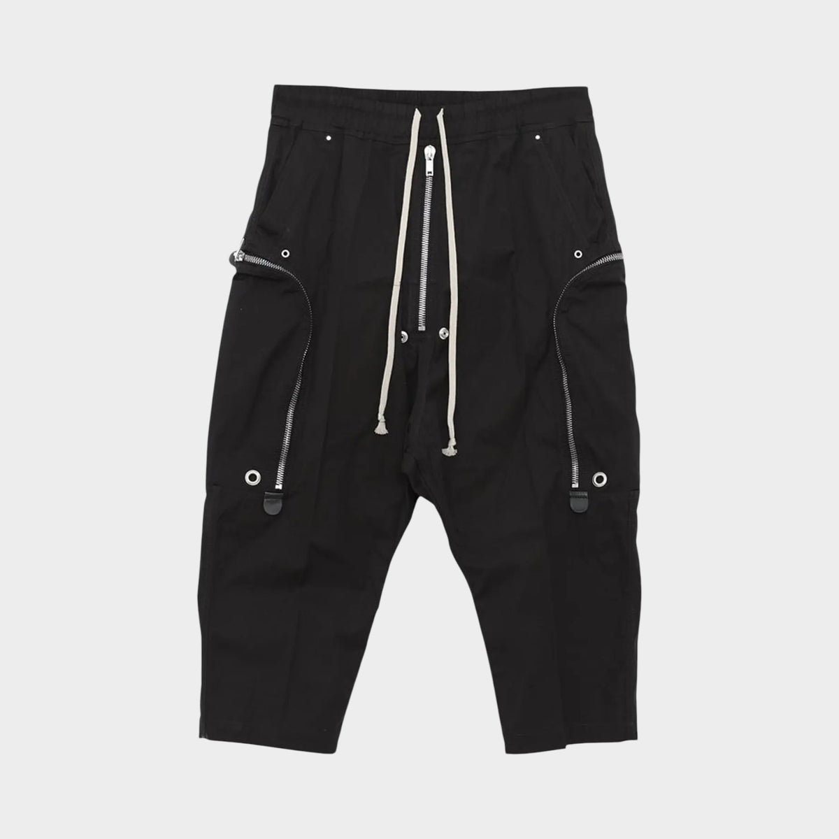 Rick Owens Bauhaus Bela Black Cropped Cargo Pants Large ~ AU12-14