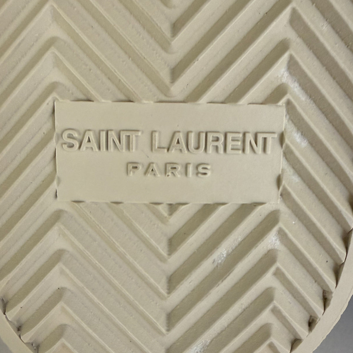 Saint Laurent Court Classic Black Leather Glitter Star Sneakers EU40 ~ AU9