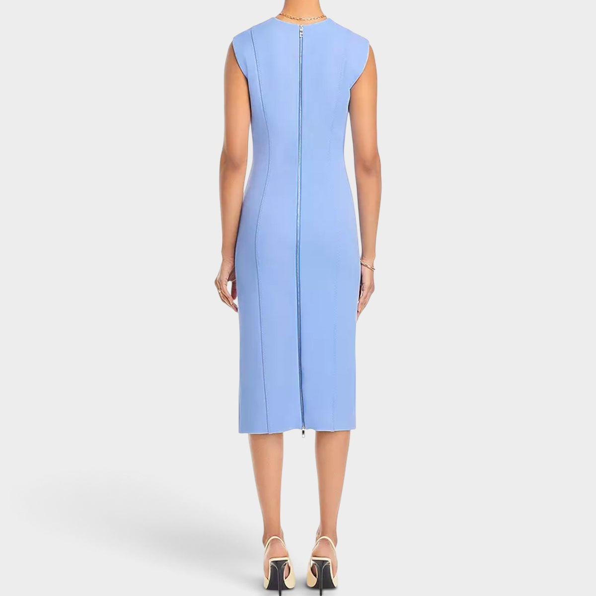 Boss Hugo Boss Blue Dukeva Fitted Midi Dress AU8 ~ Small ~ EU38 [NEW]
