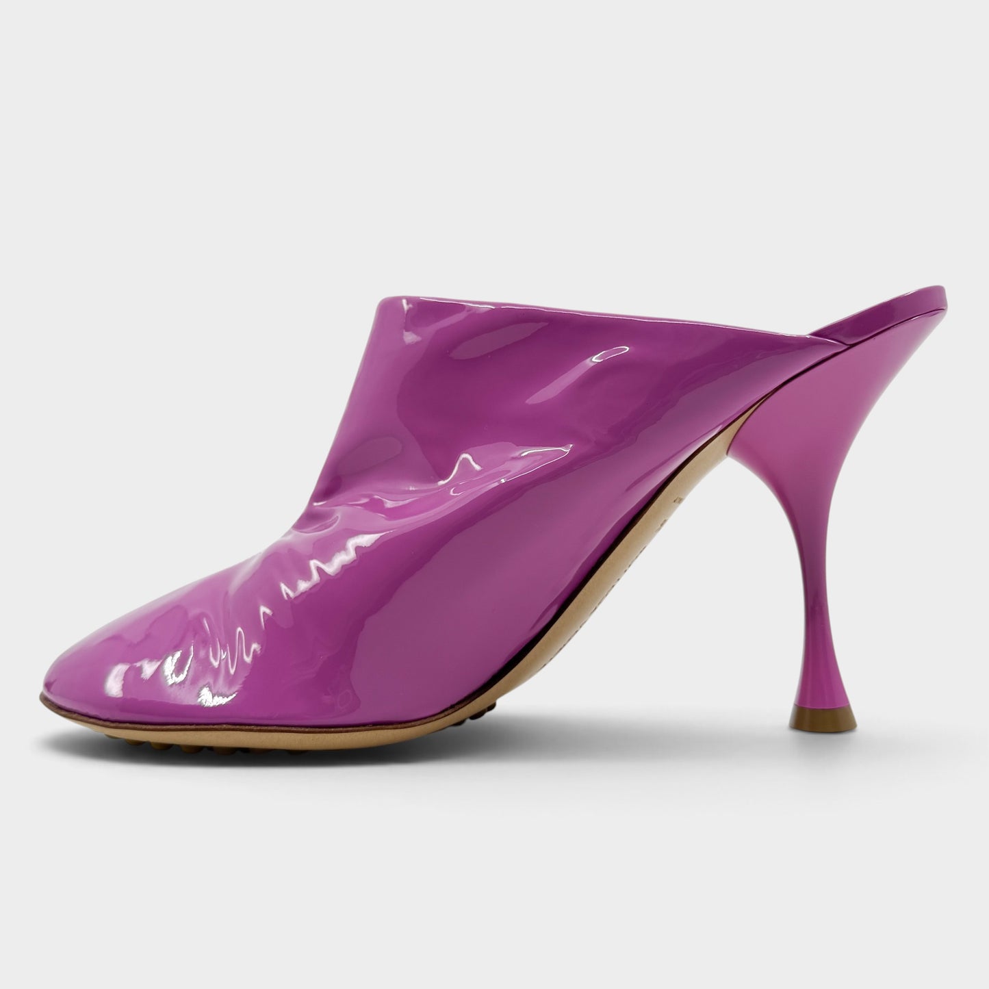 Bottega Veneta Gloss Pink Nappa Leather Dot Pump Heeled Shoes EU40.5 ~ AU9.5 [NEW]