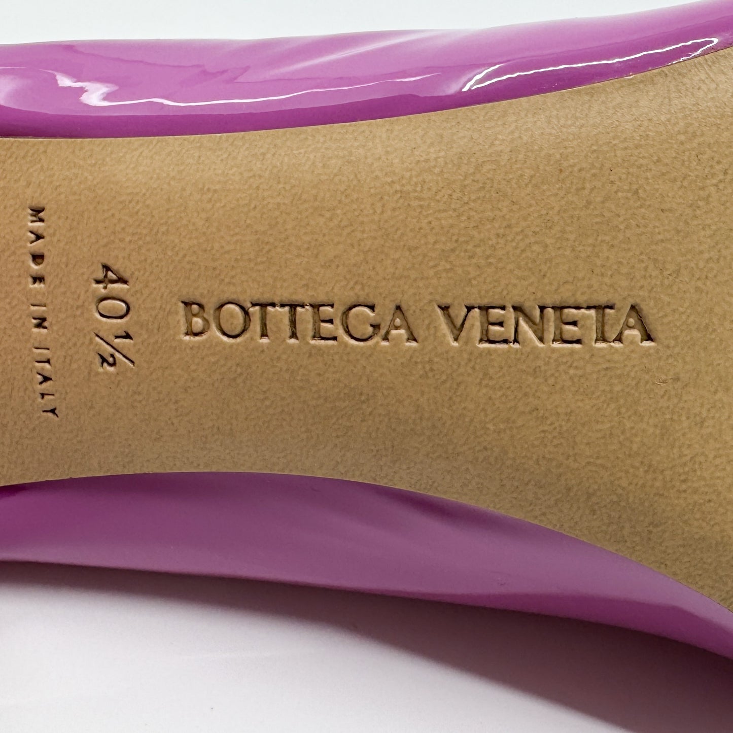 Bottega Veneta Gloss Pink Nappa Leather Dot Pump Heeled Shoes EU40.5 ~ AU9.5 [NEW]