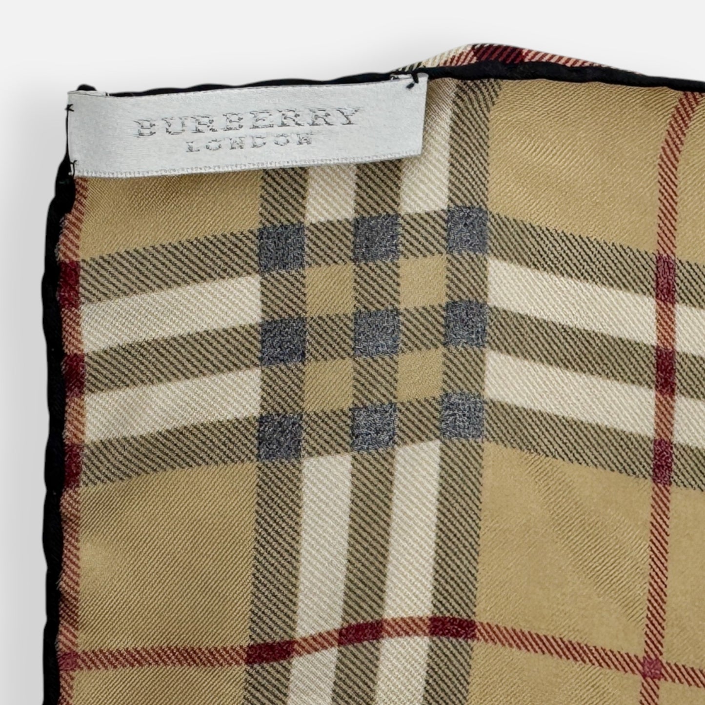 Vintage Burberry London Novacheck Silk Square Scarf [45cm]