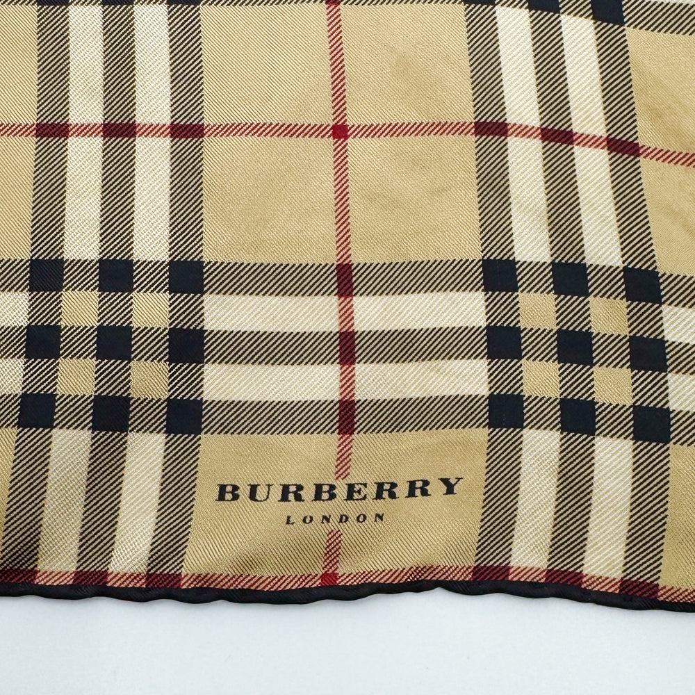 Vintage Burberry London Novacheck Silk Square Scarf [45cm]
