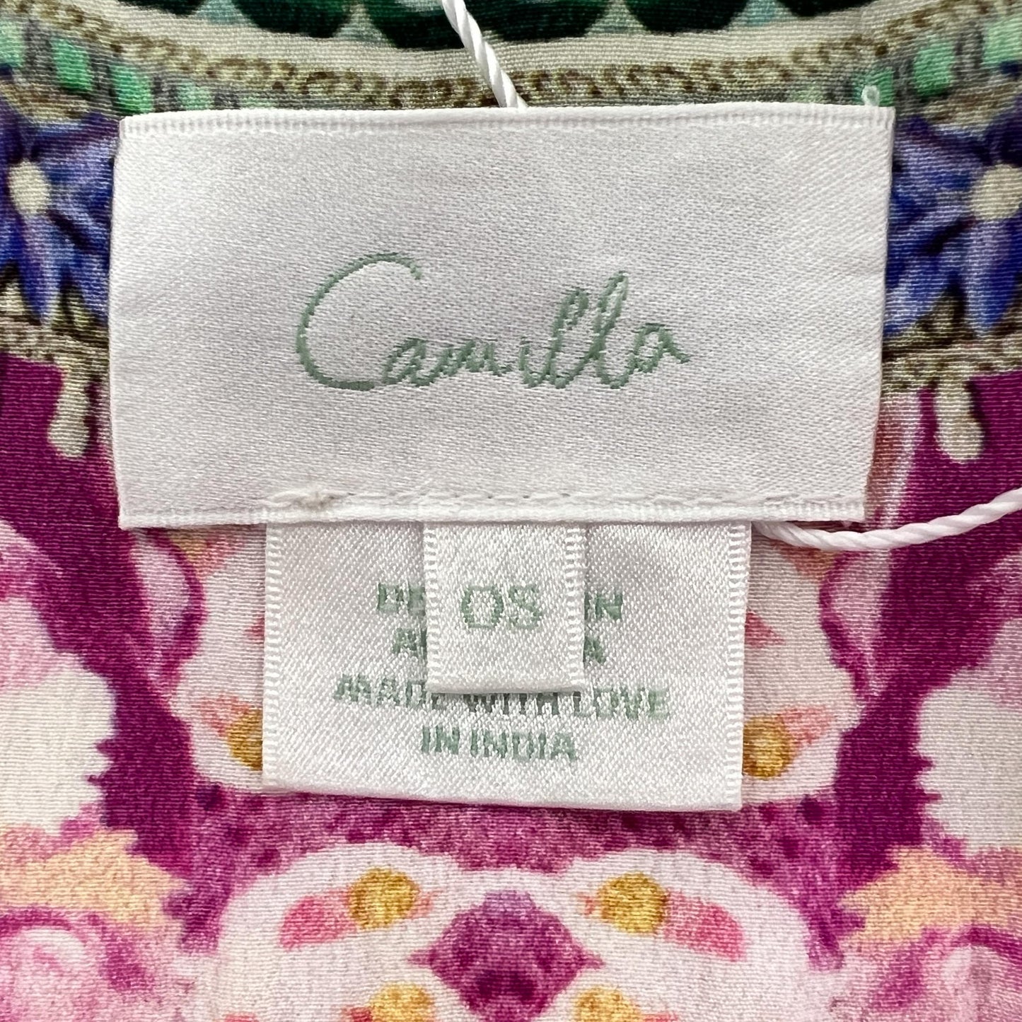 Camilla 'Garden State' Turquoise & Pink Kimono Jacket One Size ~ AU10 ~ 12 ~ 14 ~ 16