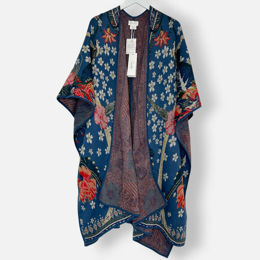 Camilla 'Faraway Florals' Throw Over Poncho Jumper One Size [NEW]