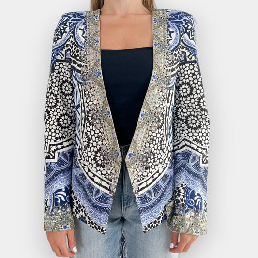 Camilla 'Under The Medina Moon' Tie-Back Blue Jacket AU12 ~ Medium