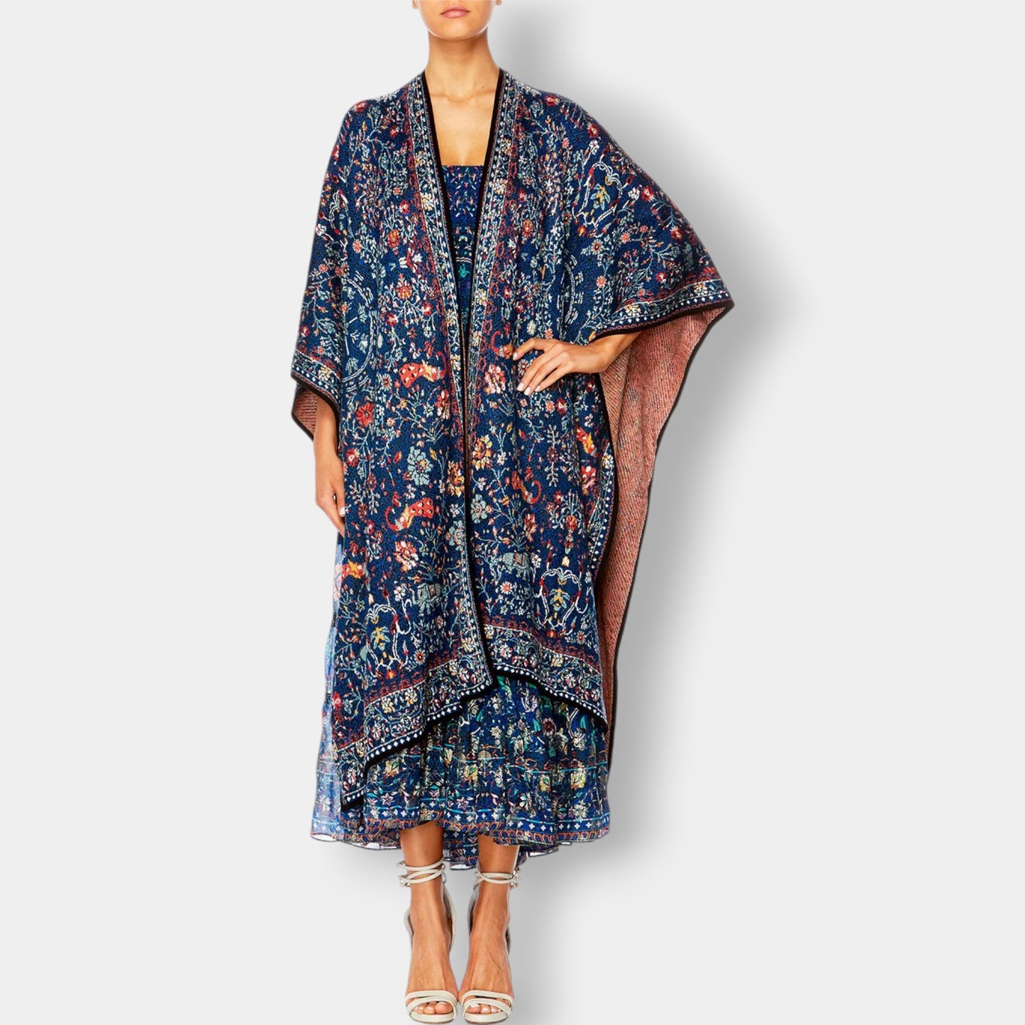 Camilla 'Kindness Kaleidoscope' Throw Over Jumper Poncho One Size [NEW]