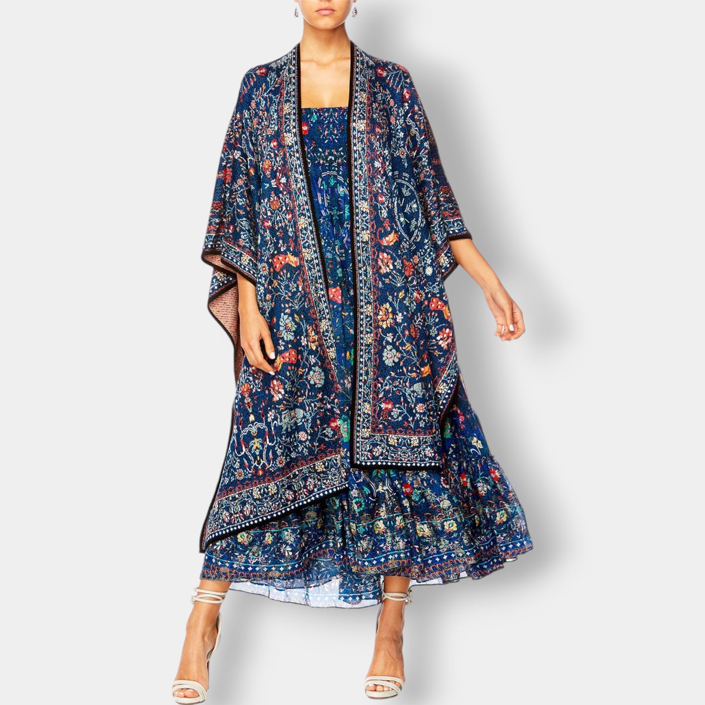 Camilla 'Kindness Kaleidoscope' Throw Over Jumper Poncho One Size [NEW]