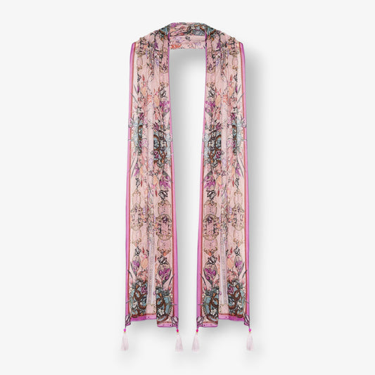 Camilla Pink Mad As A Snake Long Silk Scarf [NEW]