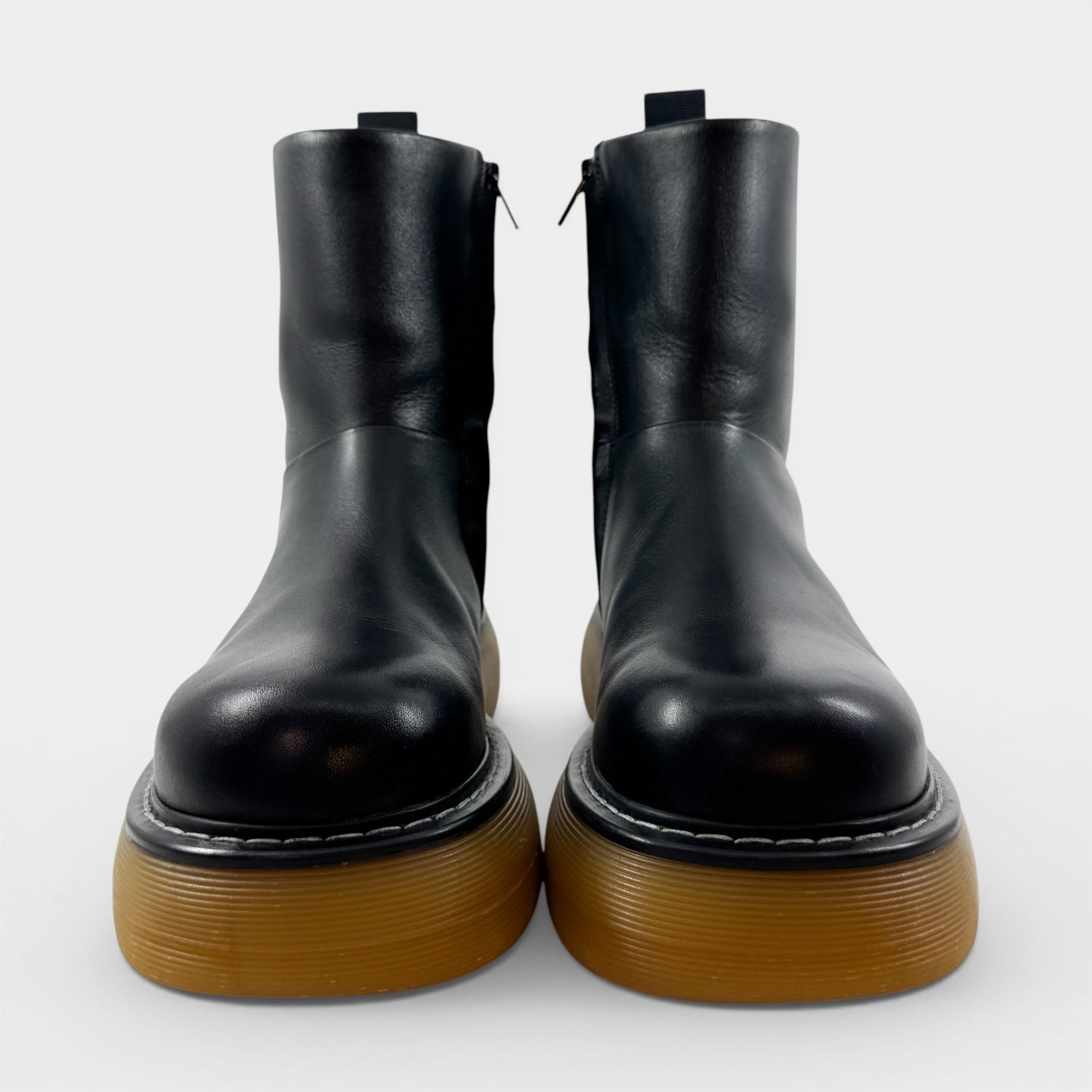 Camilla & Marc Black Leather Miki Ankle Boots EU39 ~ AU8 [NEW]