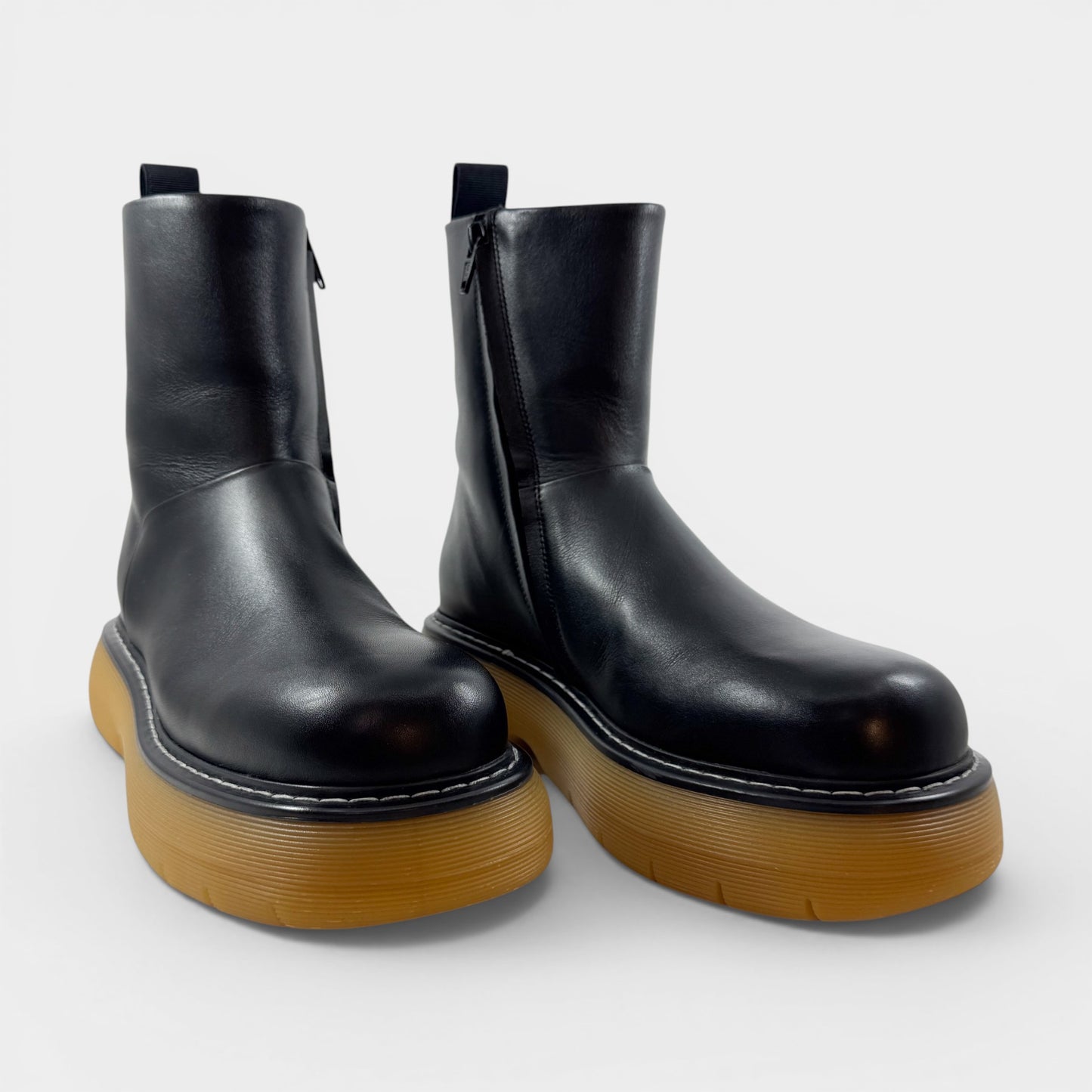 Camilla & Marc Black Leather Miki Ankle Boots EU39 ~ AU8 [NEW]