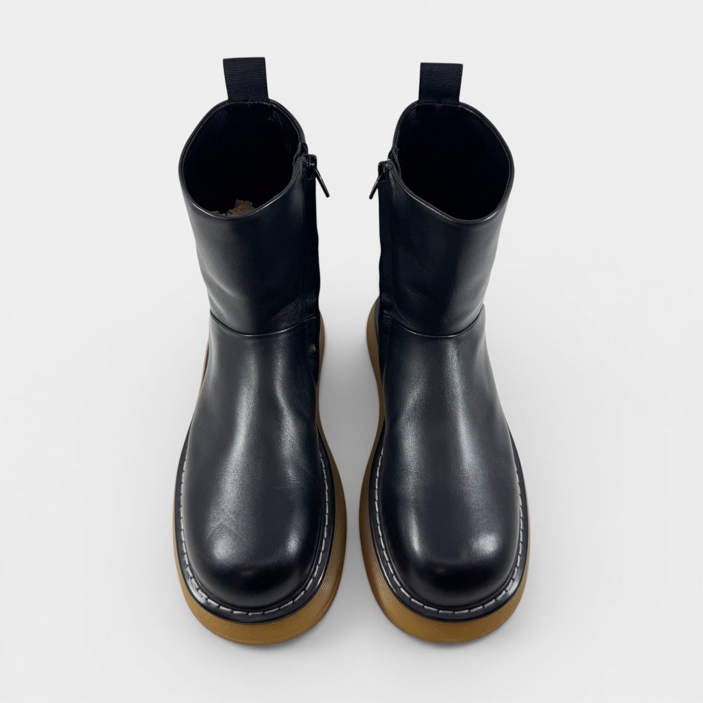 Camilla & Marc Black Leather Miki Ankle Boots EU39 ~ AU8 [NEW]