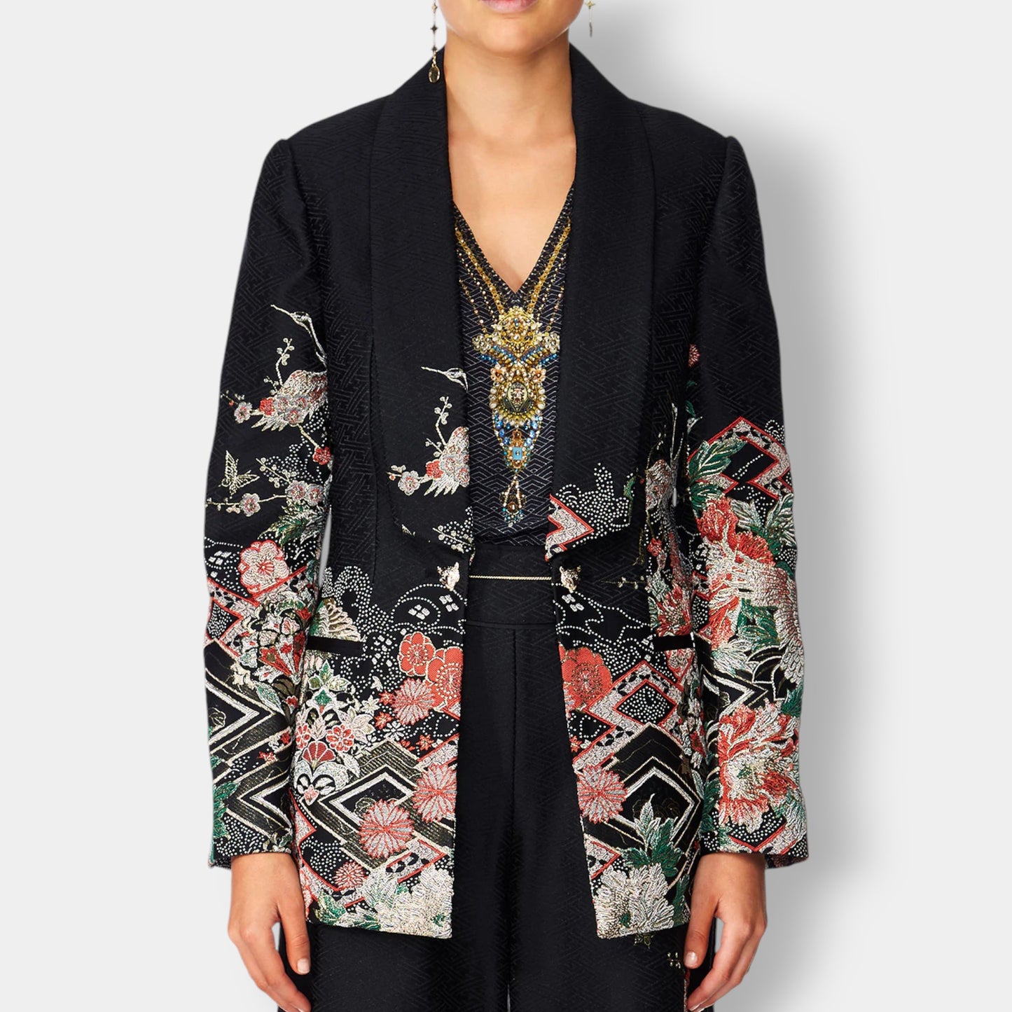 Camilla 'Midnight Moonchild' Jacquard Jacket Extra Large ~ AU16 [NEW]