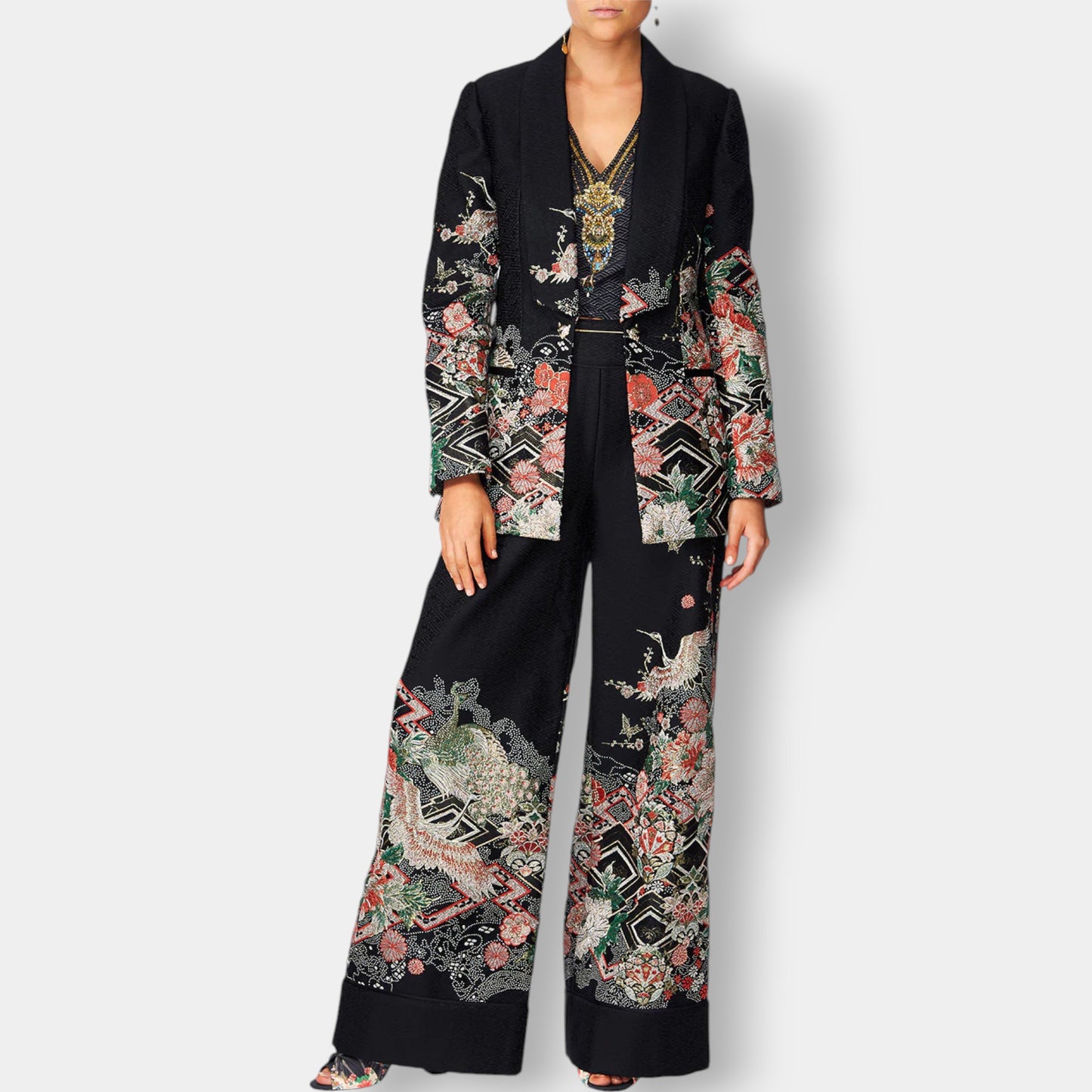 Camilla 'Midnight Moonchild' Jacquard Jacket Extra Large ~ AU16 [NEW]