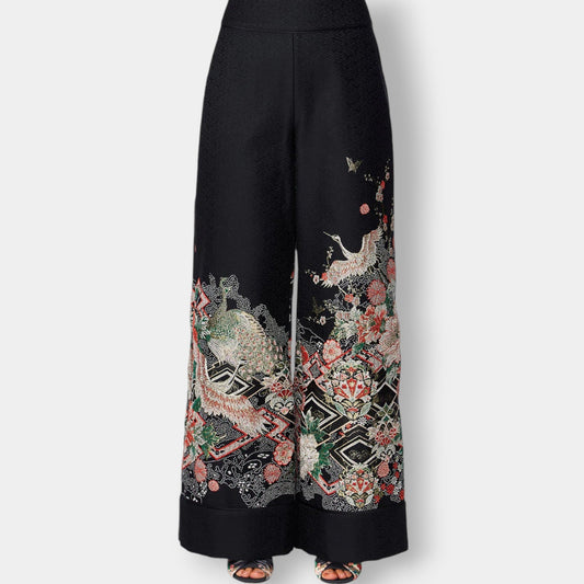 Camilla 'Midnight Moonchild' Jacquard Trousers Extra Large ~ AU16 [NEW]