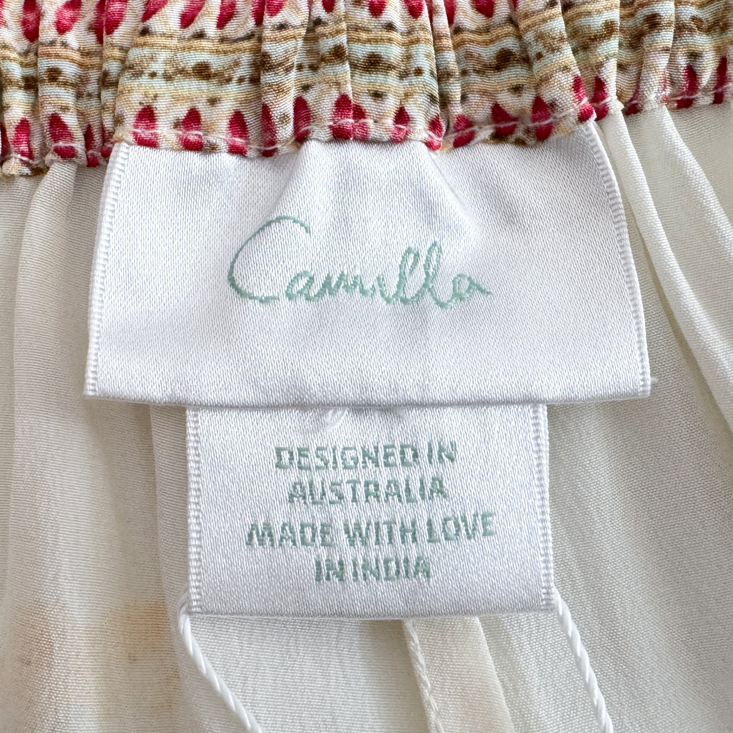 Camilla Pink Silk Party In The Palace Wide Leg Pants Small ~ AU8-10