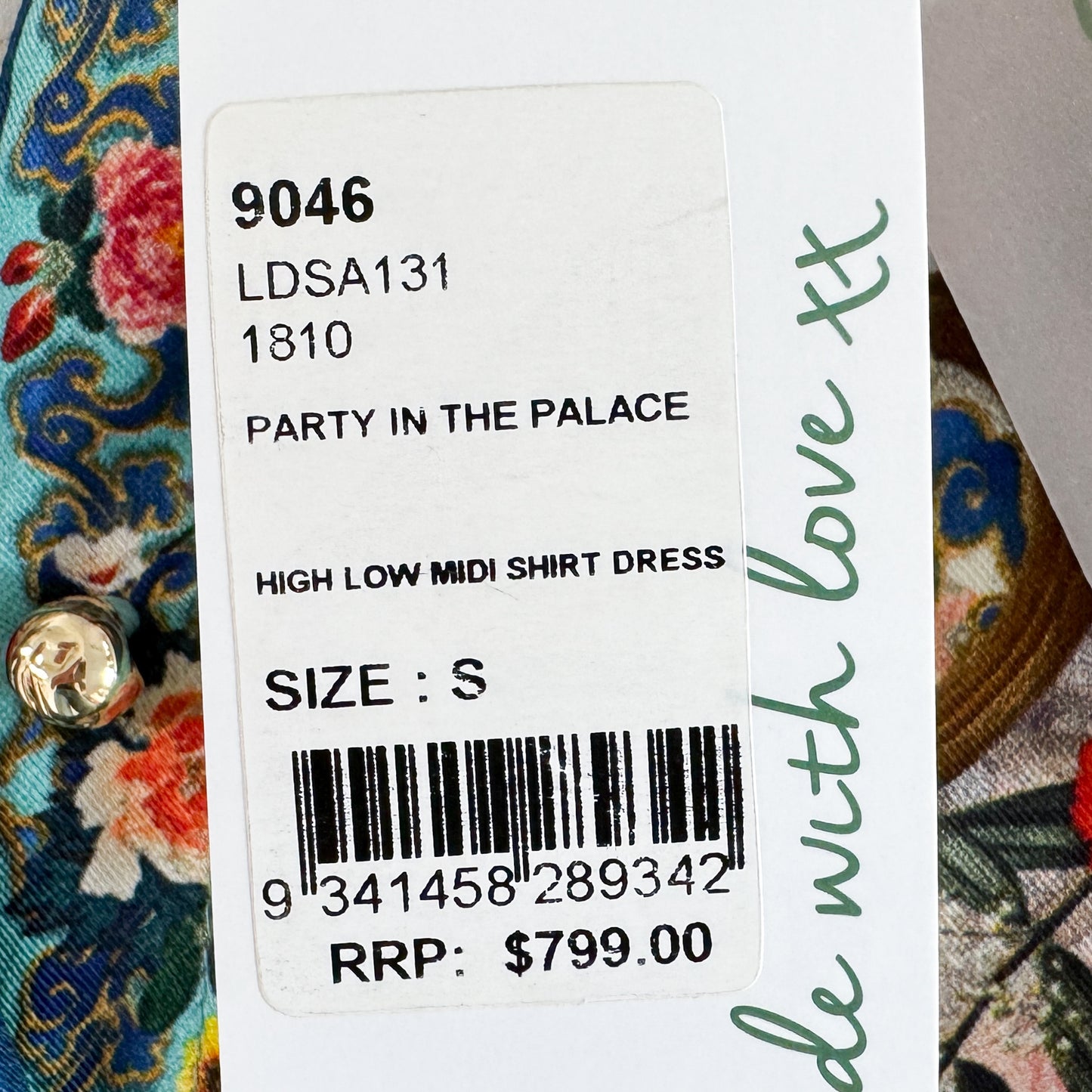 Camilla Party In The Palace Silk Midi Shirt Dress 1 ~ AU8 [NEW]