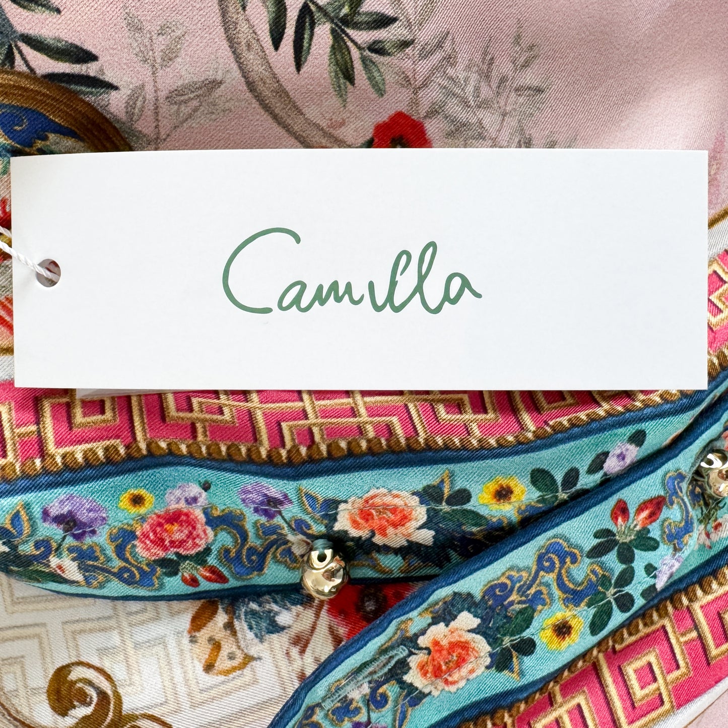 Camilla Party In The Palace Silk Midi Shirt Dress 1 ~ AU8 [NEW]