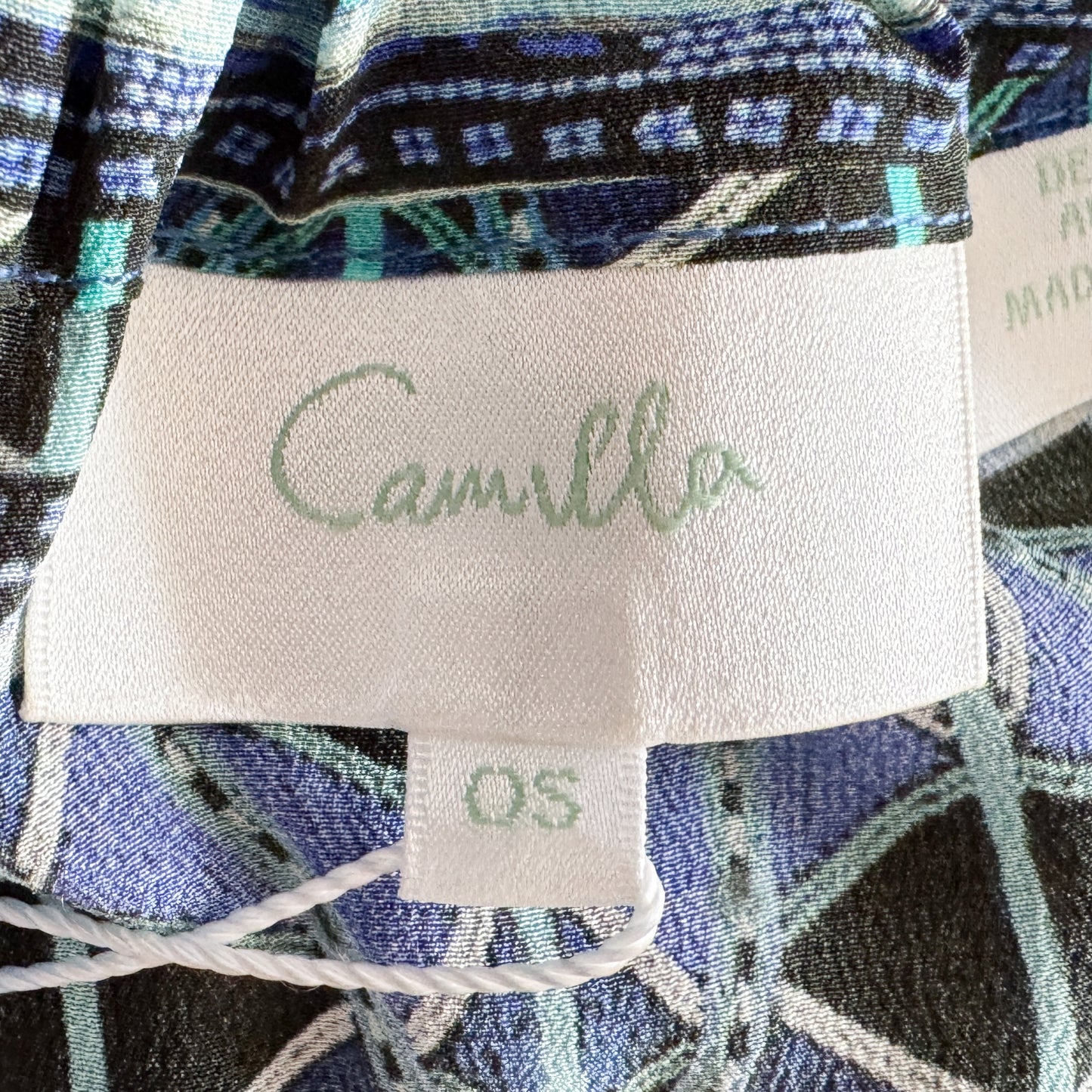 Camilla Silk Alice in Essaouira Halterneck Drawstring Maxi Dress O/S ~ AU10-12