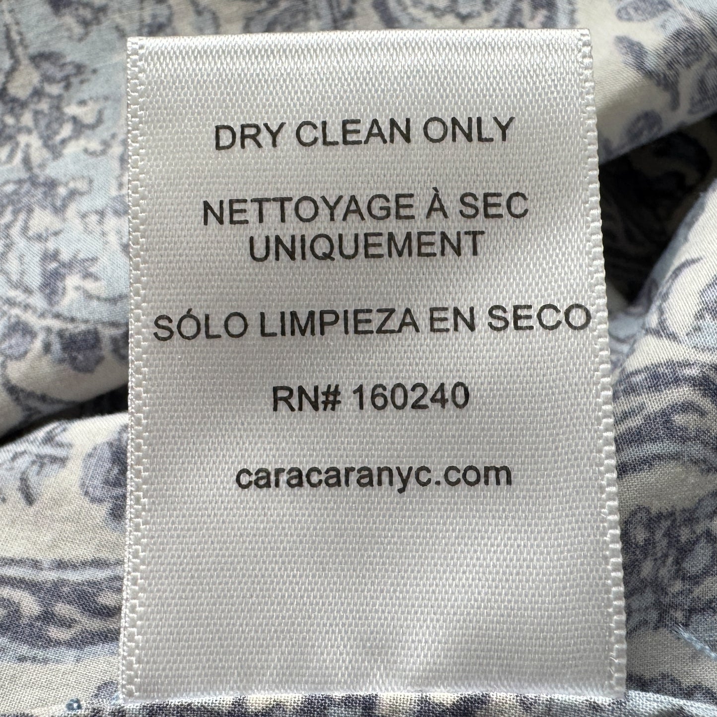 Cara Cara x Cabana Blue Cotton Paisley Print Martina Dress Large ~ AU12