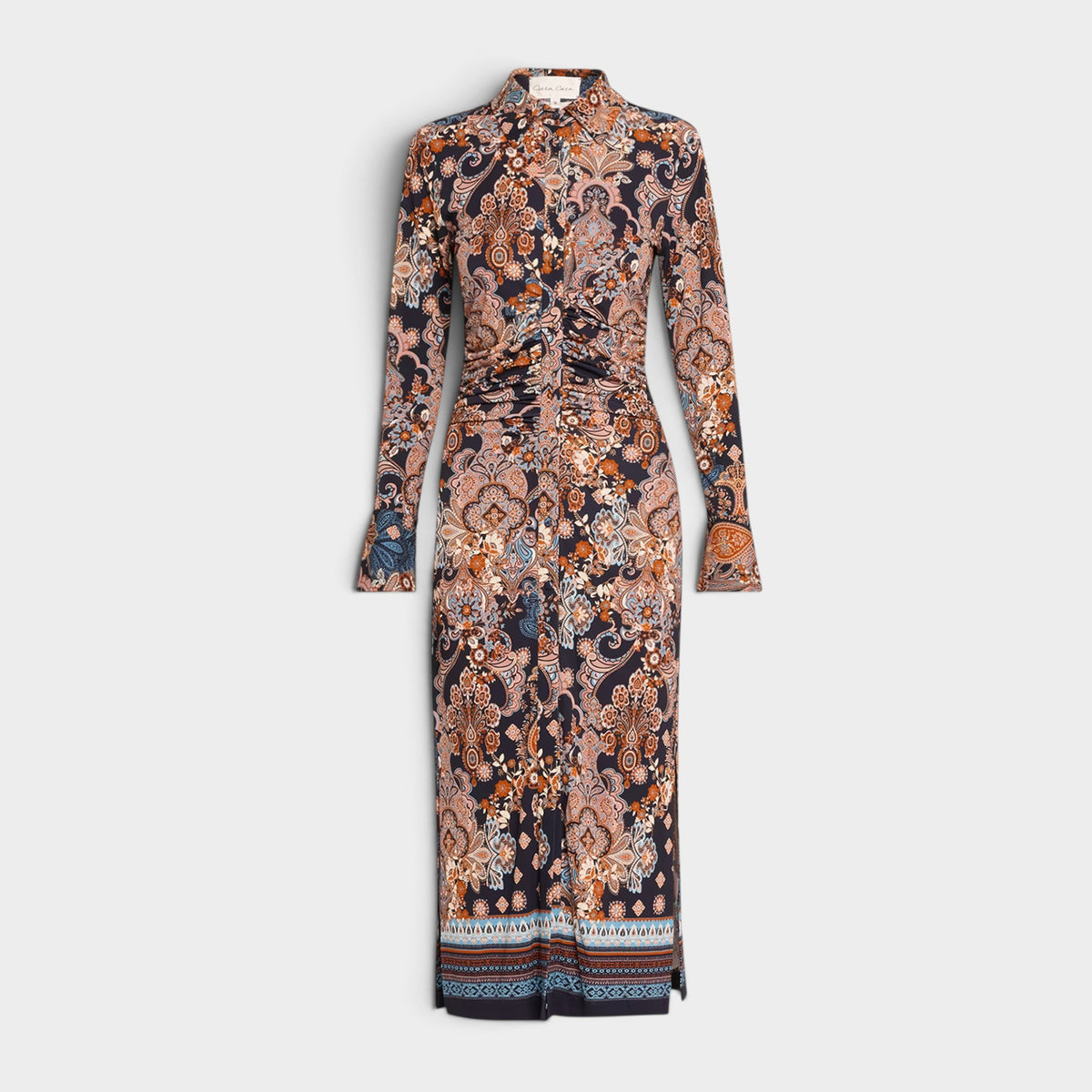 Cara Cara Draped Paisley Midi Dress AU12-14 ~ XL