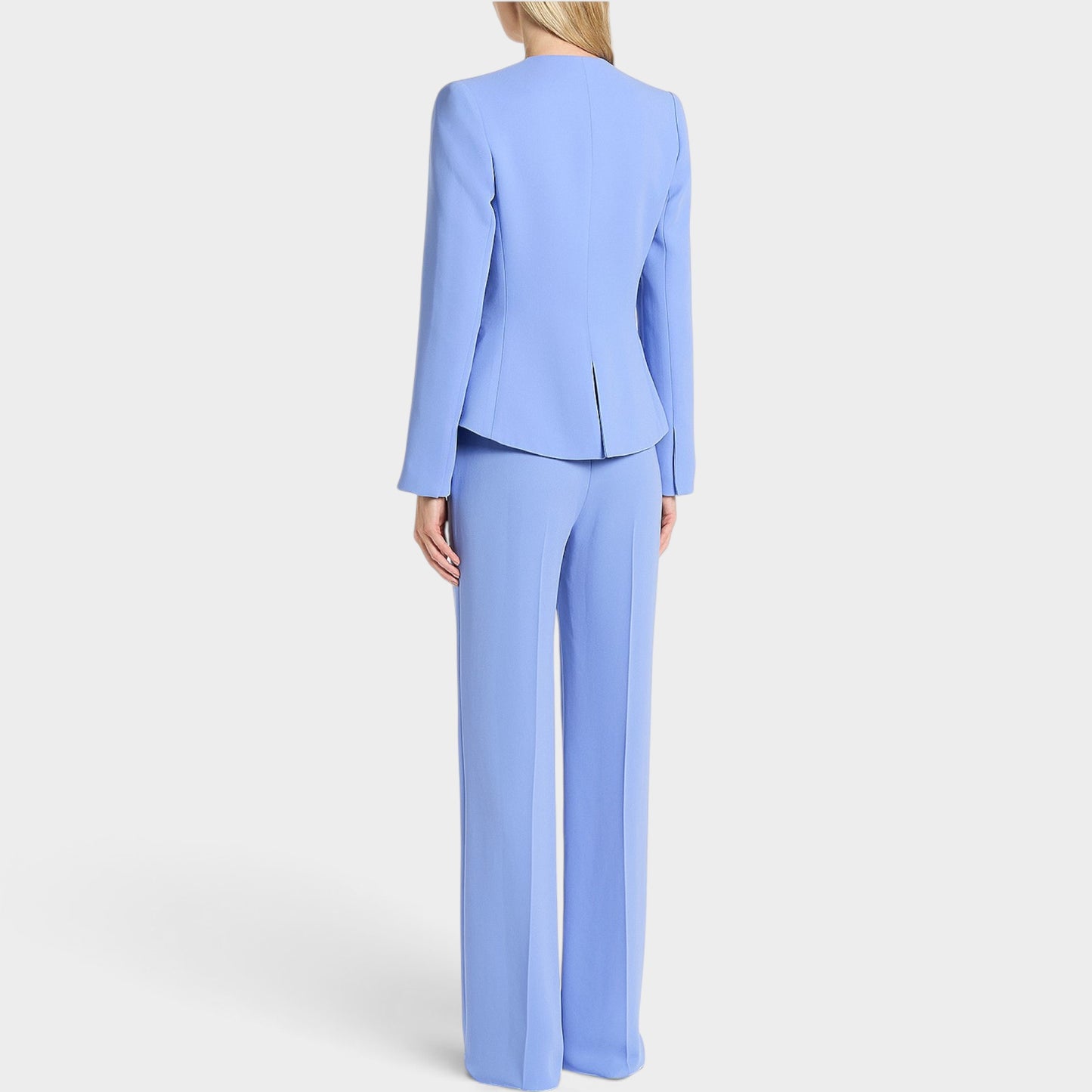 Carla Zampatti Cornflower Blue Crepe Milan Jacket AU8 ~ Small [NEW]