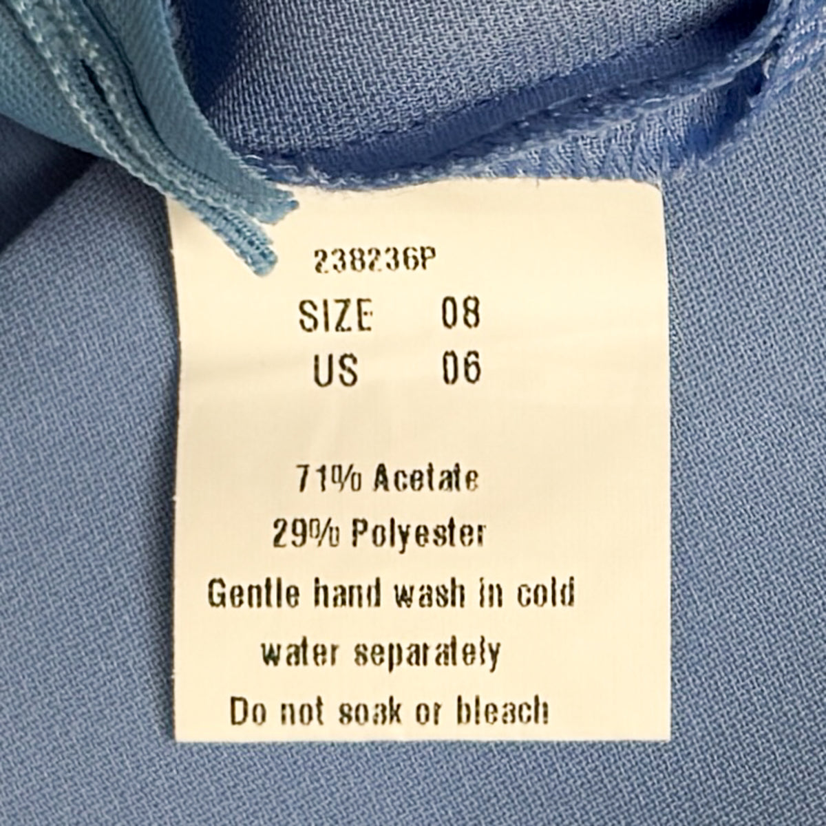 Carla Zampatti Cornflower Blue Crepe Wide Leg Classic Pants AU8 [NEW]